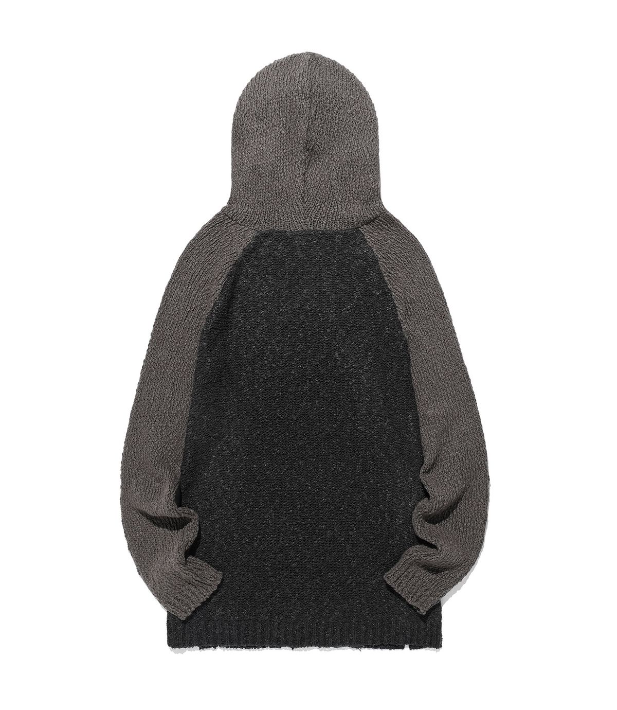 나이스고스트클럽(NICEGHOSTCLUB) DRESS HOODIE KNIT_CHARCOAL(NG2FFUK691A)