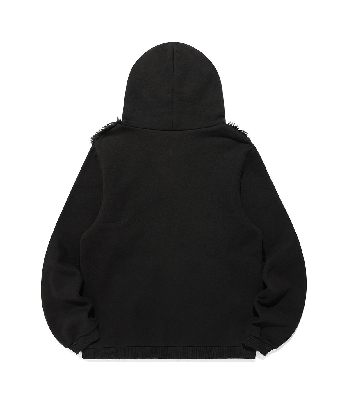 나이스고스트클럽(NICEGHOSTCLUB) FUR YETI HOODIE ZIP UP_BLACK(NG2FFUM490A)