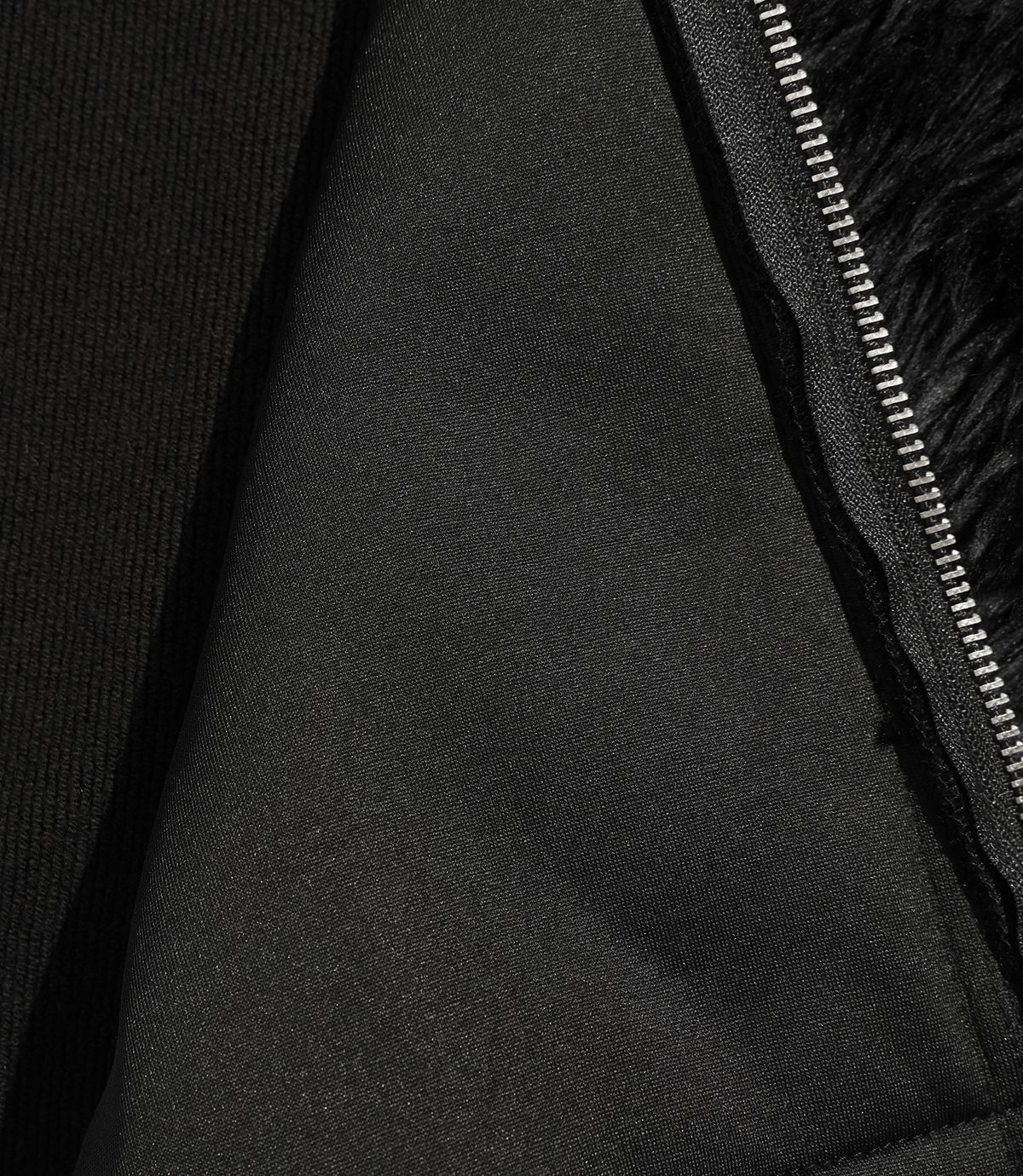 나이스고스트클럽(NICEGHOSTCLUB) FUR YETI HOODIE ZIP UP_BLACK(NG2FFUM490A)