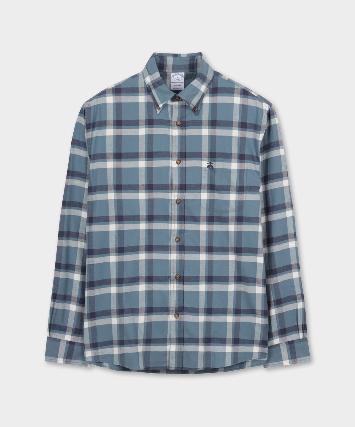브룩스 브라더스(BROOKS BROTHERS) 플란넬 체크 셔츠 (블루) (BBTHMFF401)