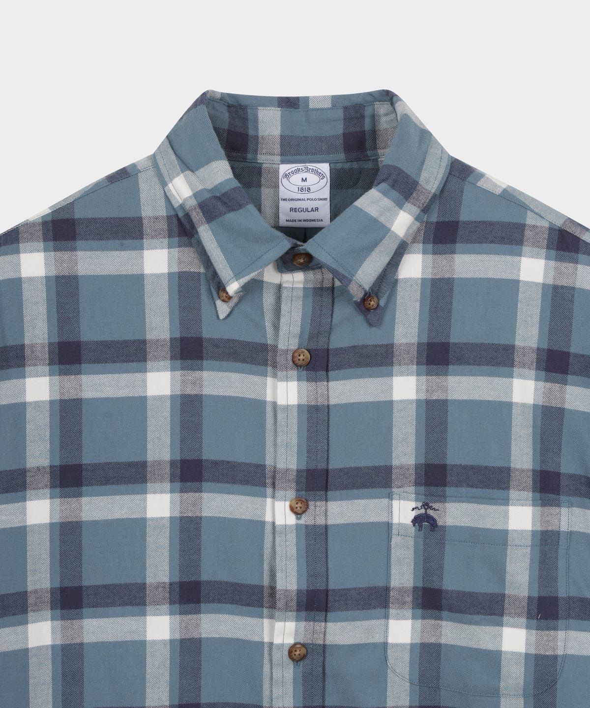 브룩스 브라더스(BROOKS BROTHERS) 플란넬 체크 셔츠 (블루) (BBTHMFF401)