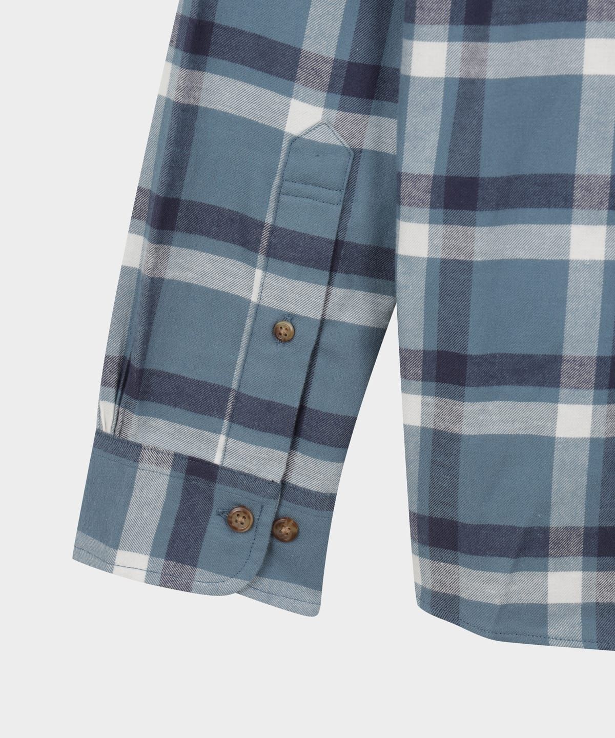 브룩스 브라더스(BROOKS BROTHERS) 플란넬 체크 셔츠 (블루) (BBTHMFF401)