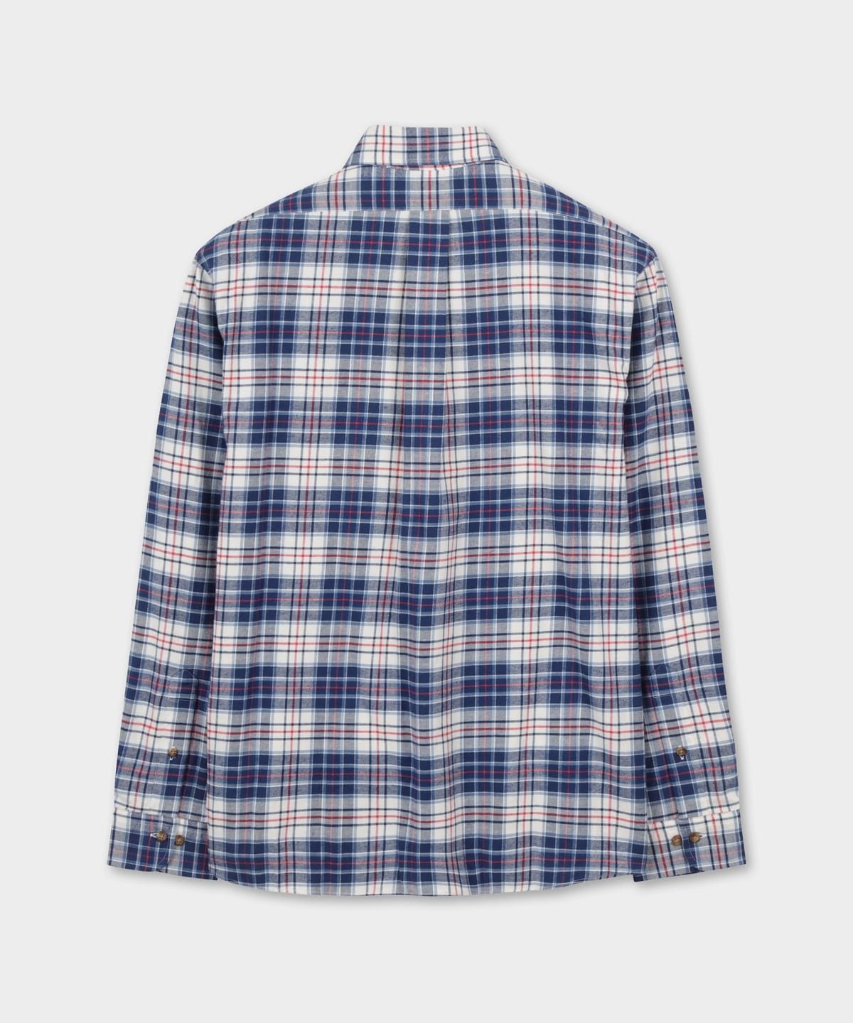브룩스 브라더스(BROOKS BROTHERS) 플란넬 체크 셔츠 (아이보리) (BBTHMFF401)