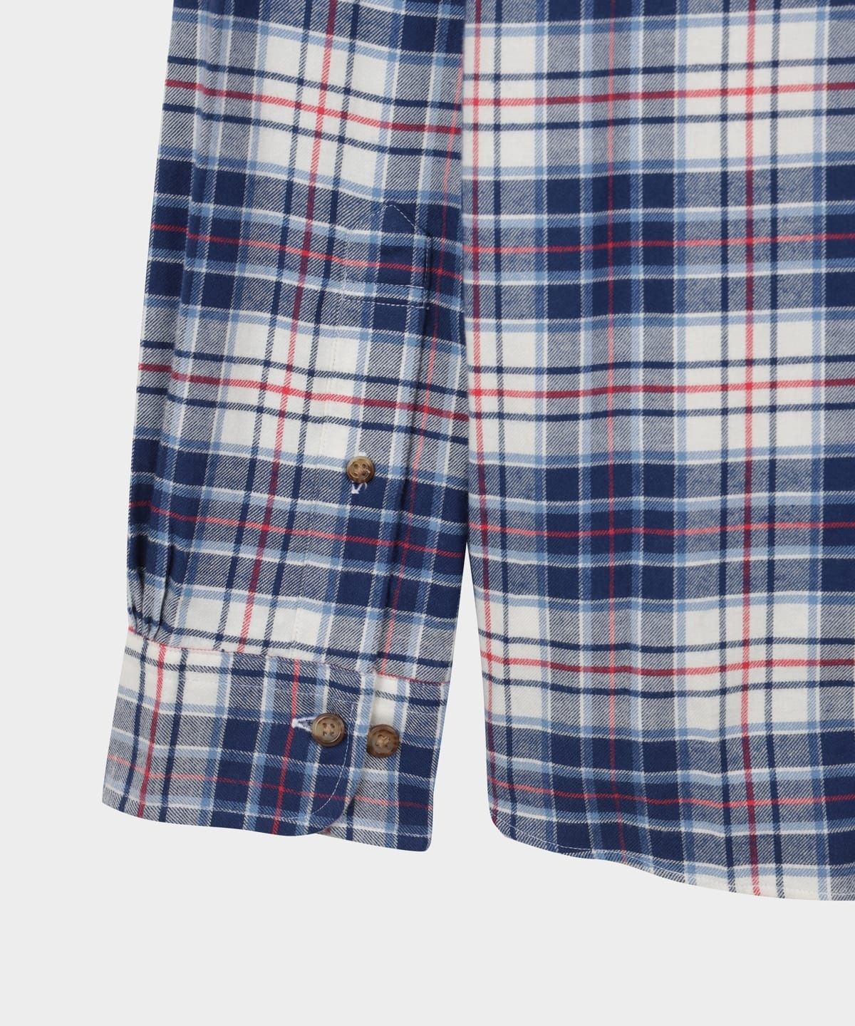 브룩스 브라더스(BROOKS BROTHERS) 플란넬 체크 셔츠 (아이보리) (BBTHMFF401)