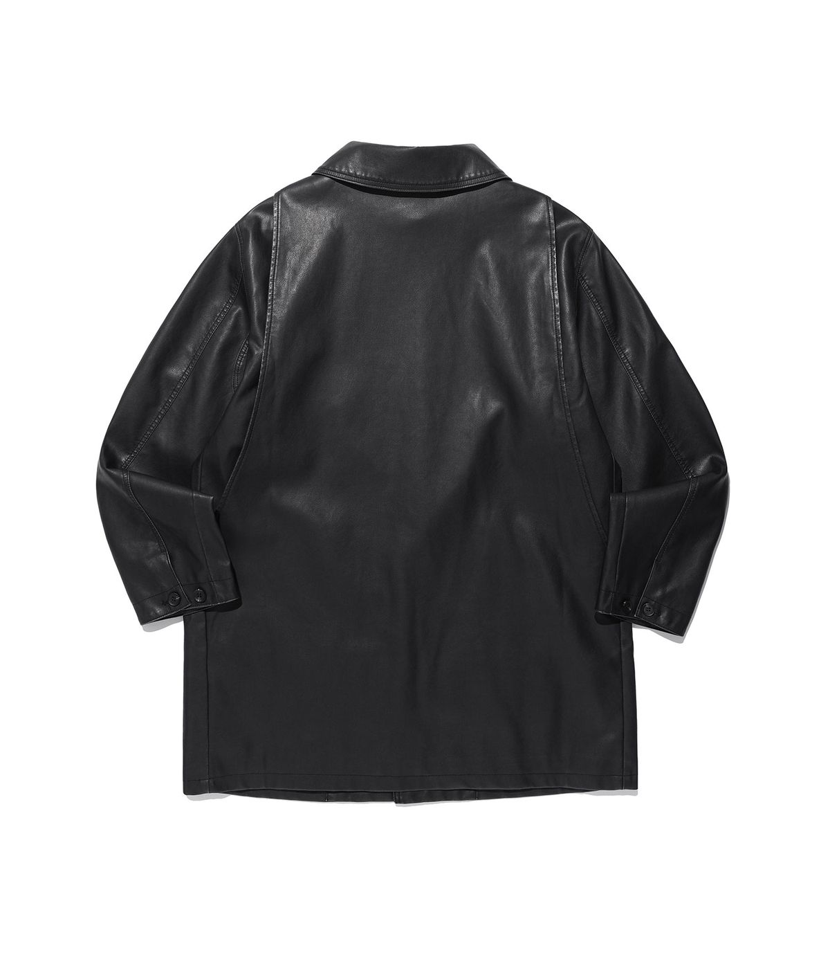 나이스고스트클럽(NICEGHOSTCLUB) PU LEATHER WORK CAR COAT_BLACK(NG2FFUB840A)