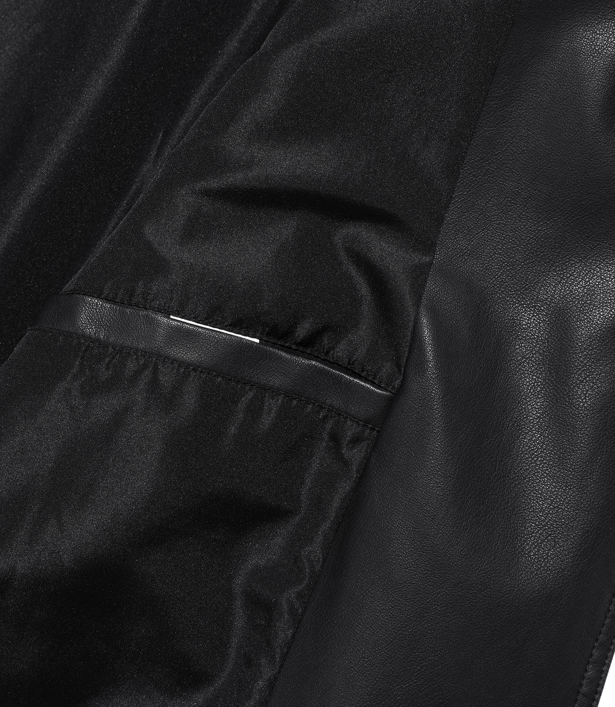 나이스고스트클럽(NICEGHOSTCLUB) PU LEATHER WORK CAR COAT_BLACK(NG2FFUB840A)