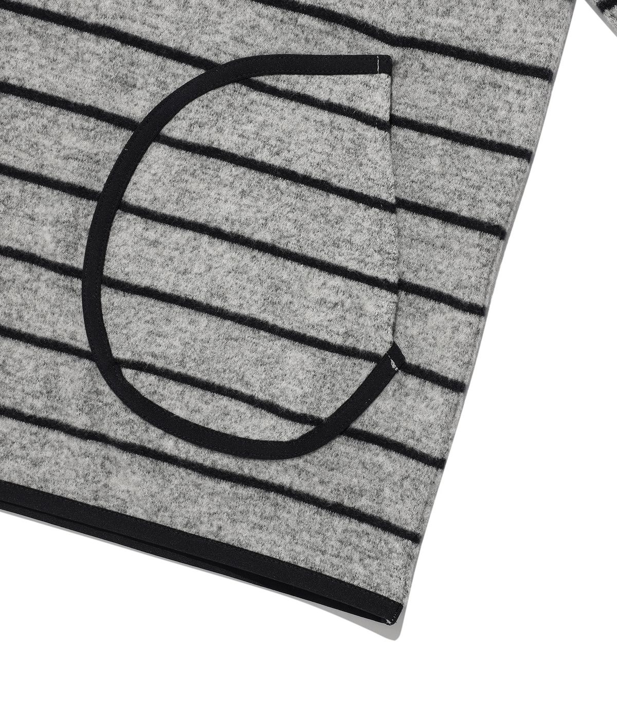 나이스고스트클럽(NICEGHOSTCLUB) STRIPE SLEEVELESS HOODIE_GREY(NG2FFFM401A)