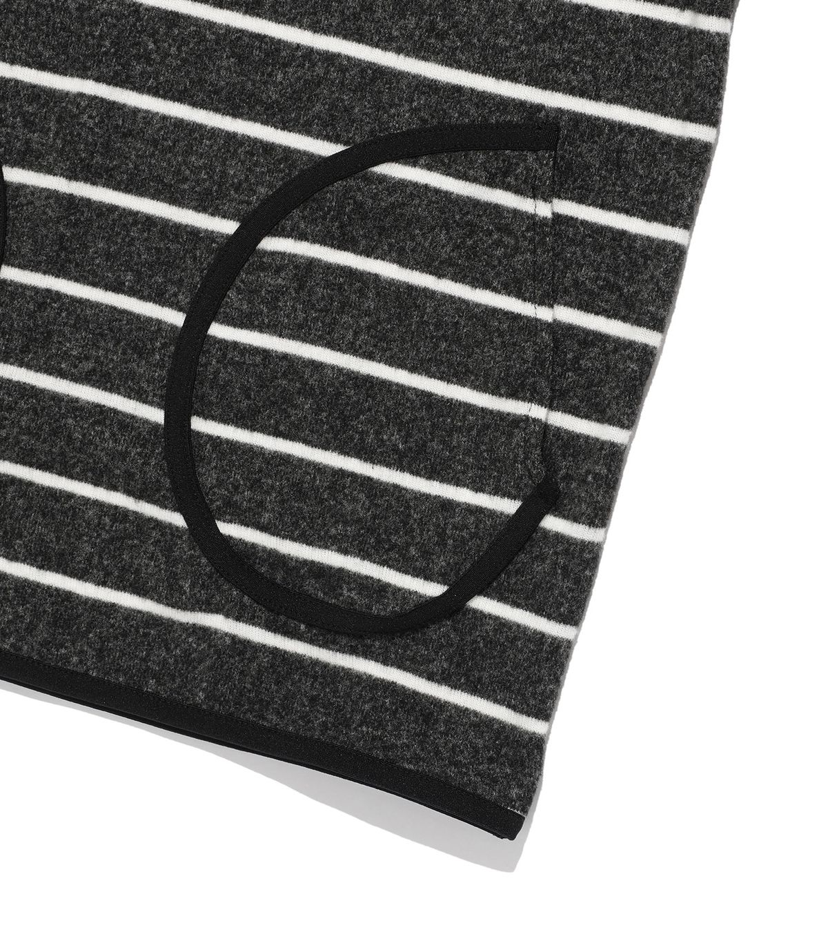 나이스고스트클럽(NICEGHOSTCLUB) STRIPE SLEEVELESS HOODIE_CHARCOAL(NG2FFFM401A)