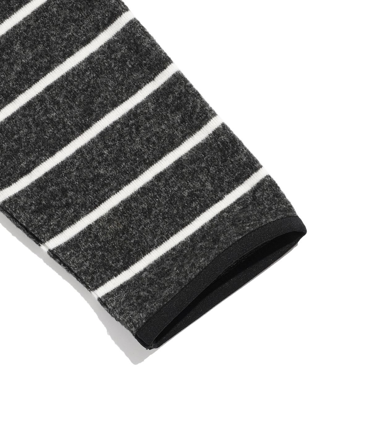 나이스고스트클럽(NICEGHOSTCLUB) STRIPE SLEEVELESS HOODIE_CHARCOAL(NG2FFFM401A)