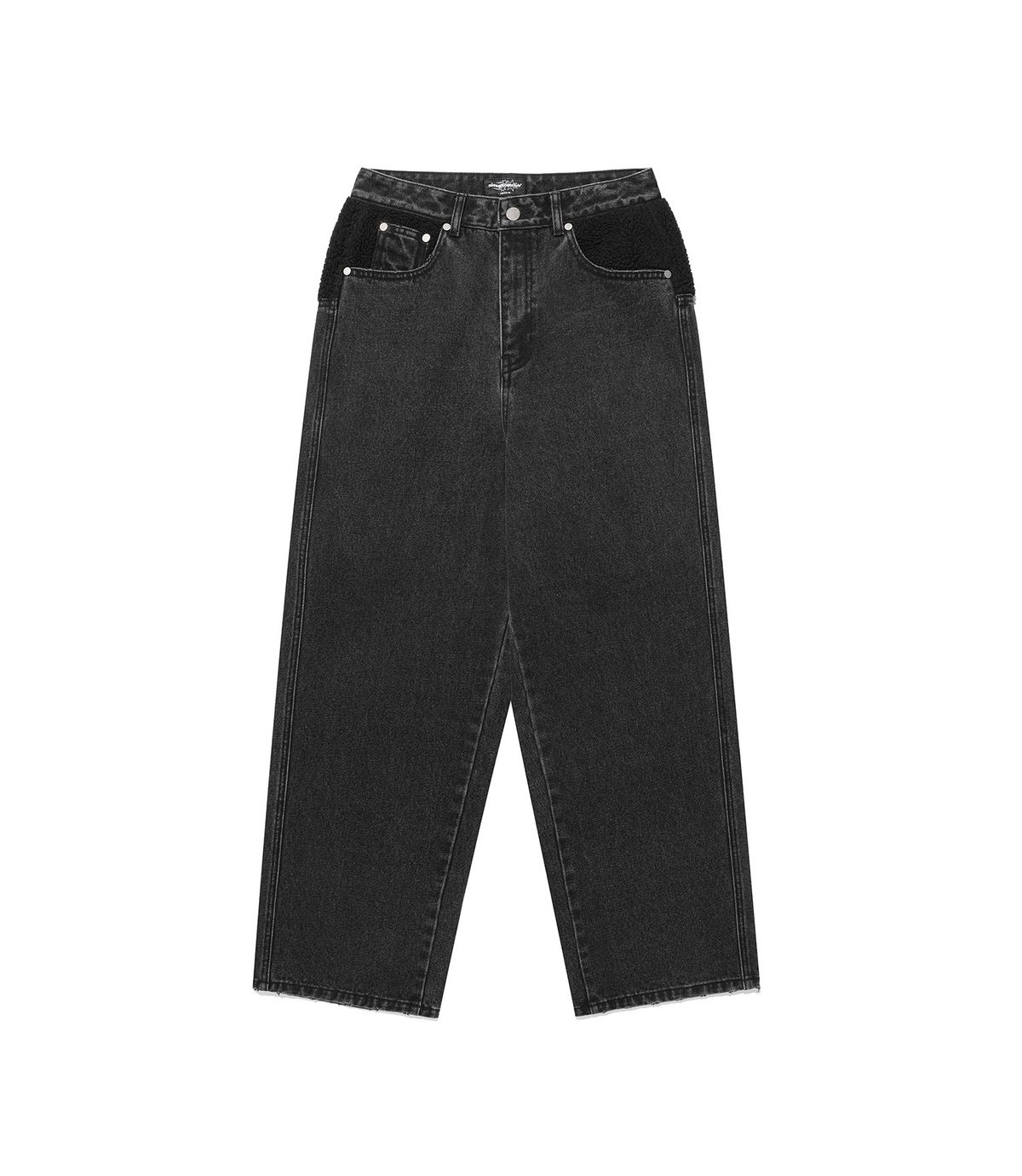 나이스고스트클럽(NICEGHOSTCLUB) SHERPA BIG POCKET JEANS_BLACK(NG2FFUD111A)