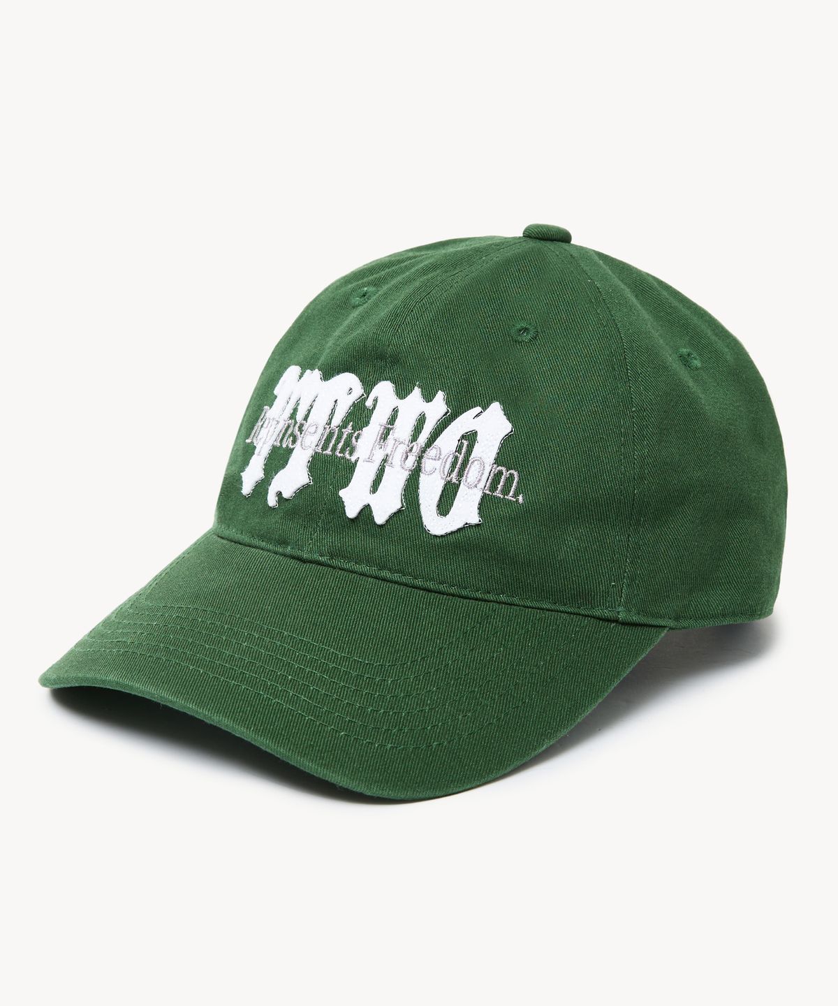 브이투(VTWO) 아플리케 트윌 볼캡 (GREEN)