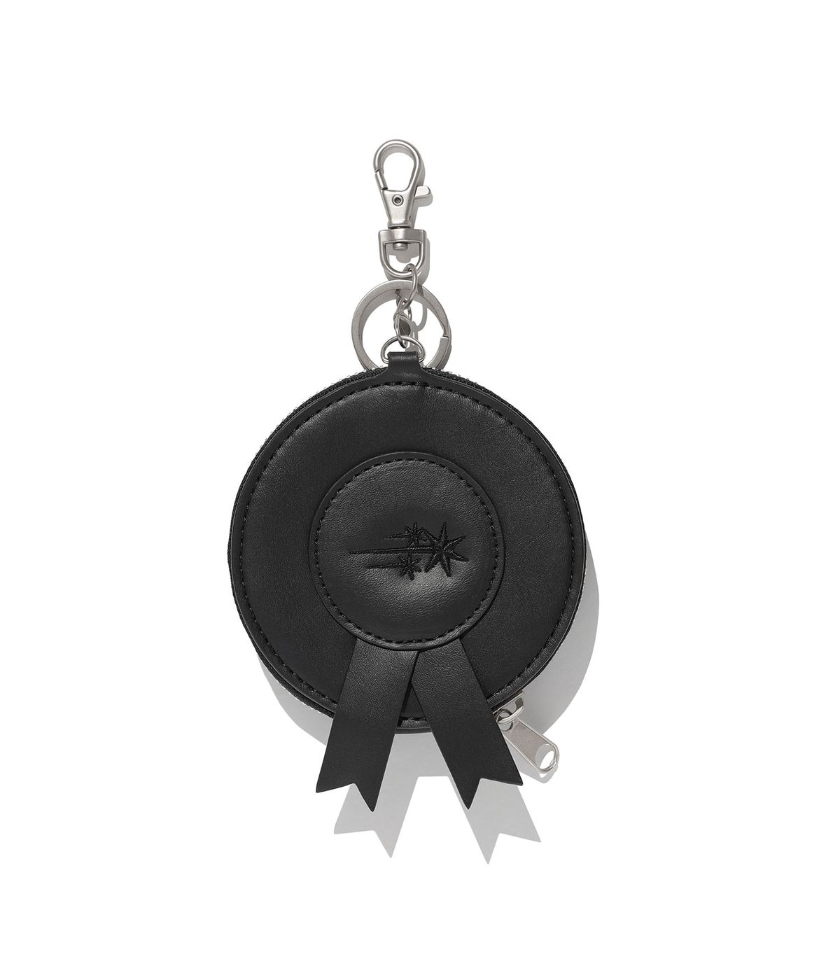 나이스고스트클럽(NICEGHOSTCLUB) RIBBON COCKADE CARD PURSE_BLACK(NG2FFUAB60A)