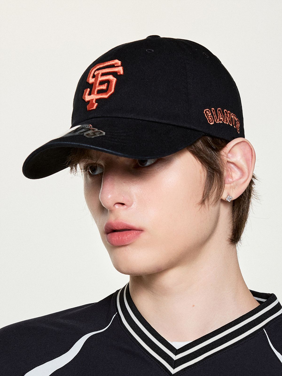 엠엘비(MLB) 시그니처 언스트럭쳐 볼캡 SF (Black)