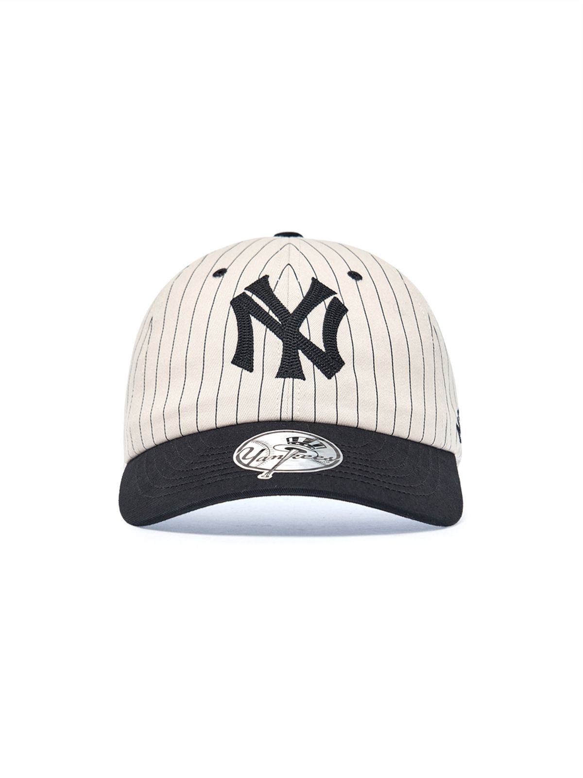 엠엘비(MLB) 시그니처 스트라이프 언스트럭쳐 볼캡 NY (Black)