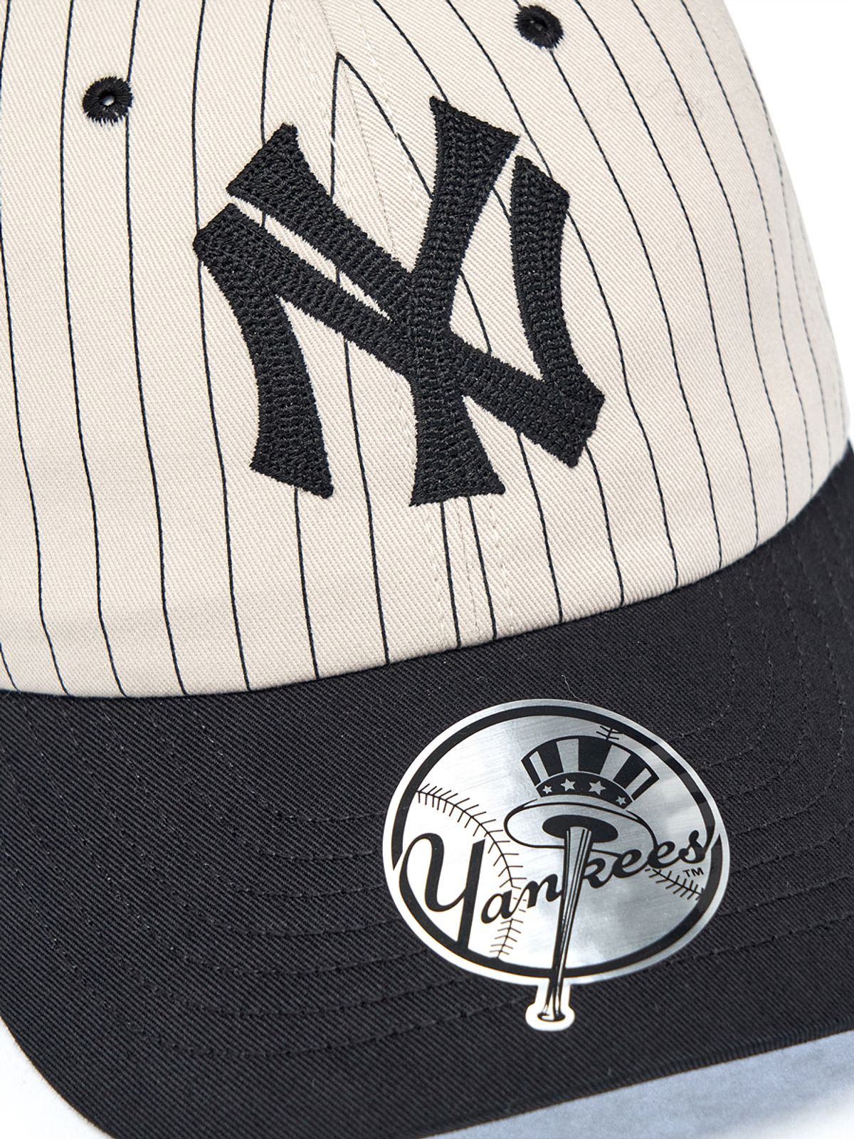 엠엘비(MLB) 시그니처 스트라이프 언스트럭쳐 볼캡 NY (Black)