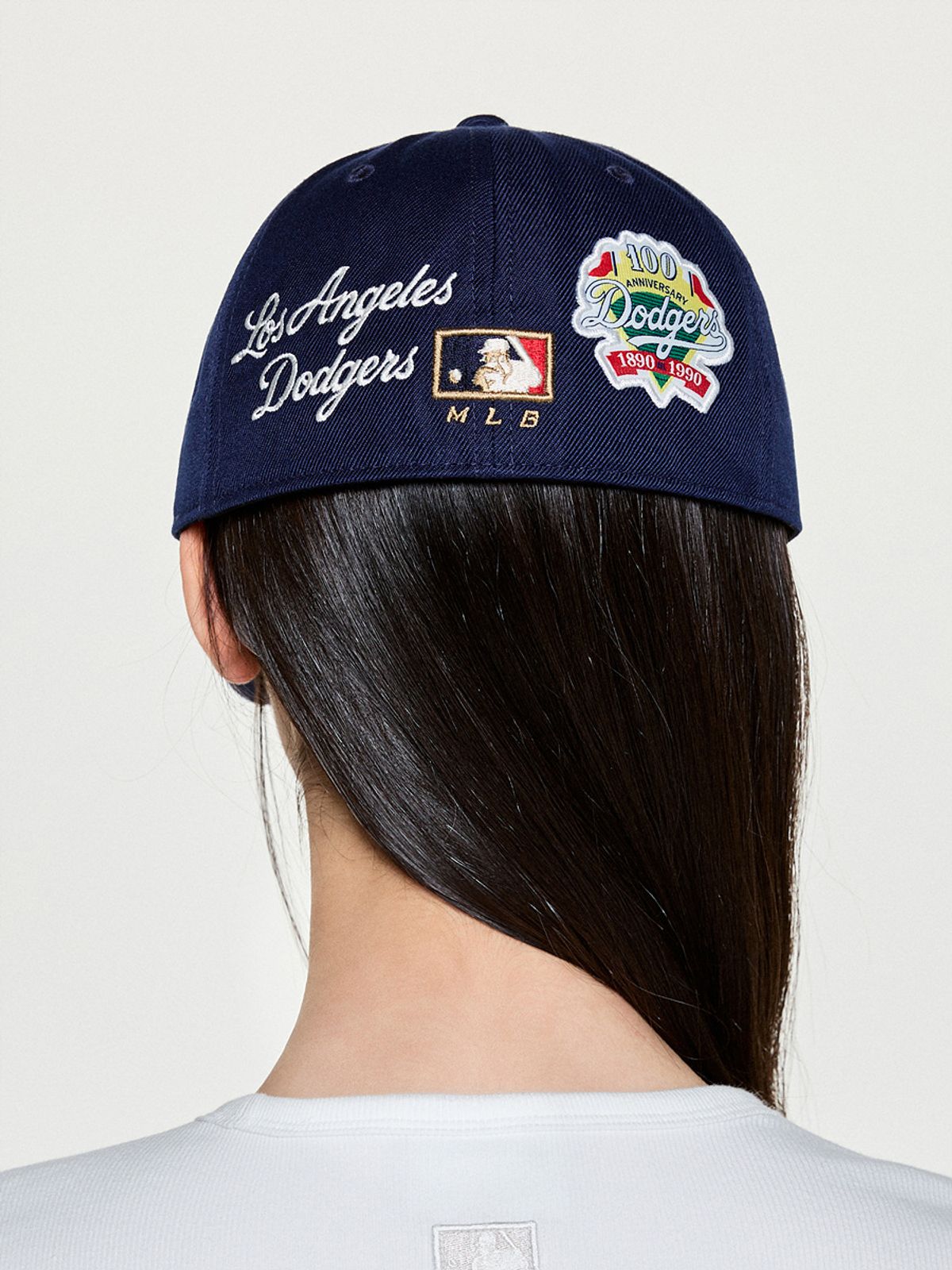 엠엘비(MLB) 시그니처 패치 스트럭쳐 볼캡 LA (Navy)