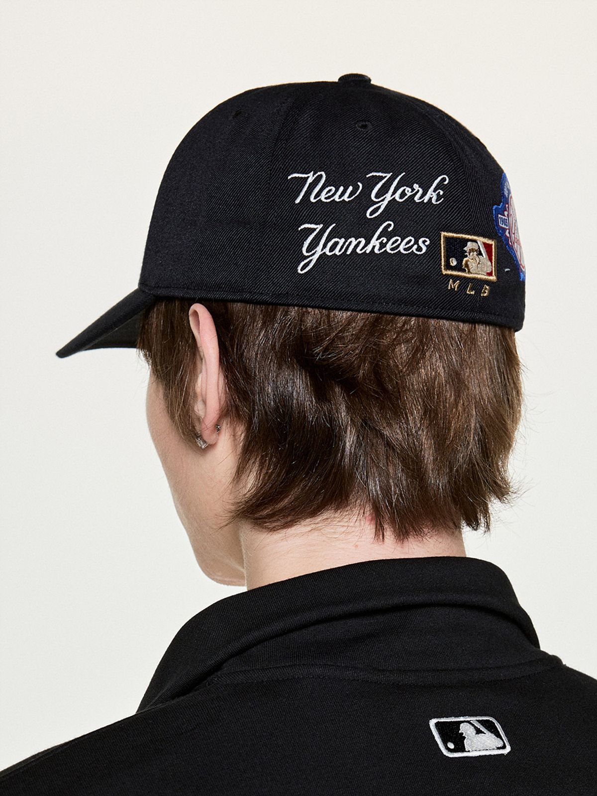 엠엘비(MLB) 시그니처 패치 스트럭쳐 볼캡 NY (Black)