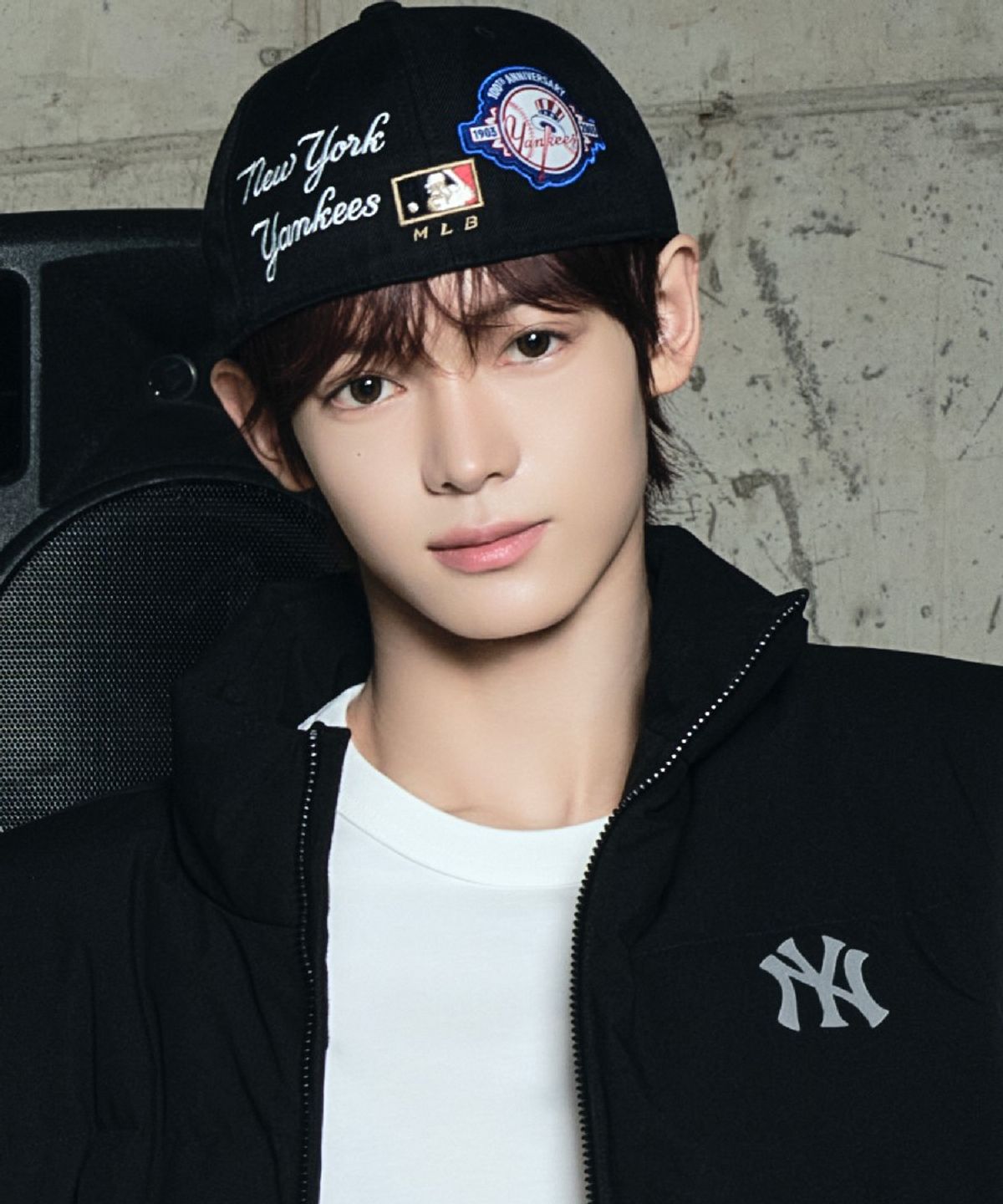 엠엘비(MLB) 시그니처 패치 스트럭쳐 볼캡 NY (Black)