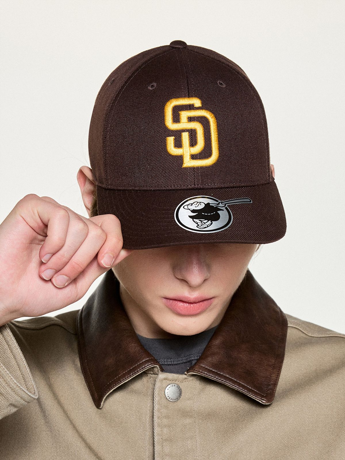 엠엘비(MLB) 시그니처 스트럭쳐 볼캡 SD (Brown)