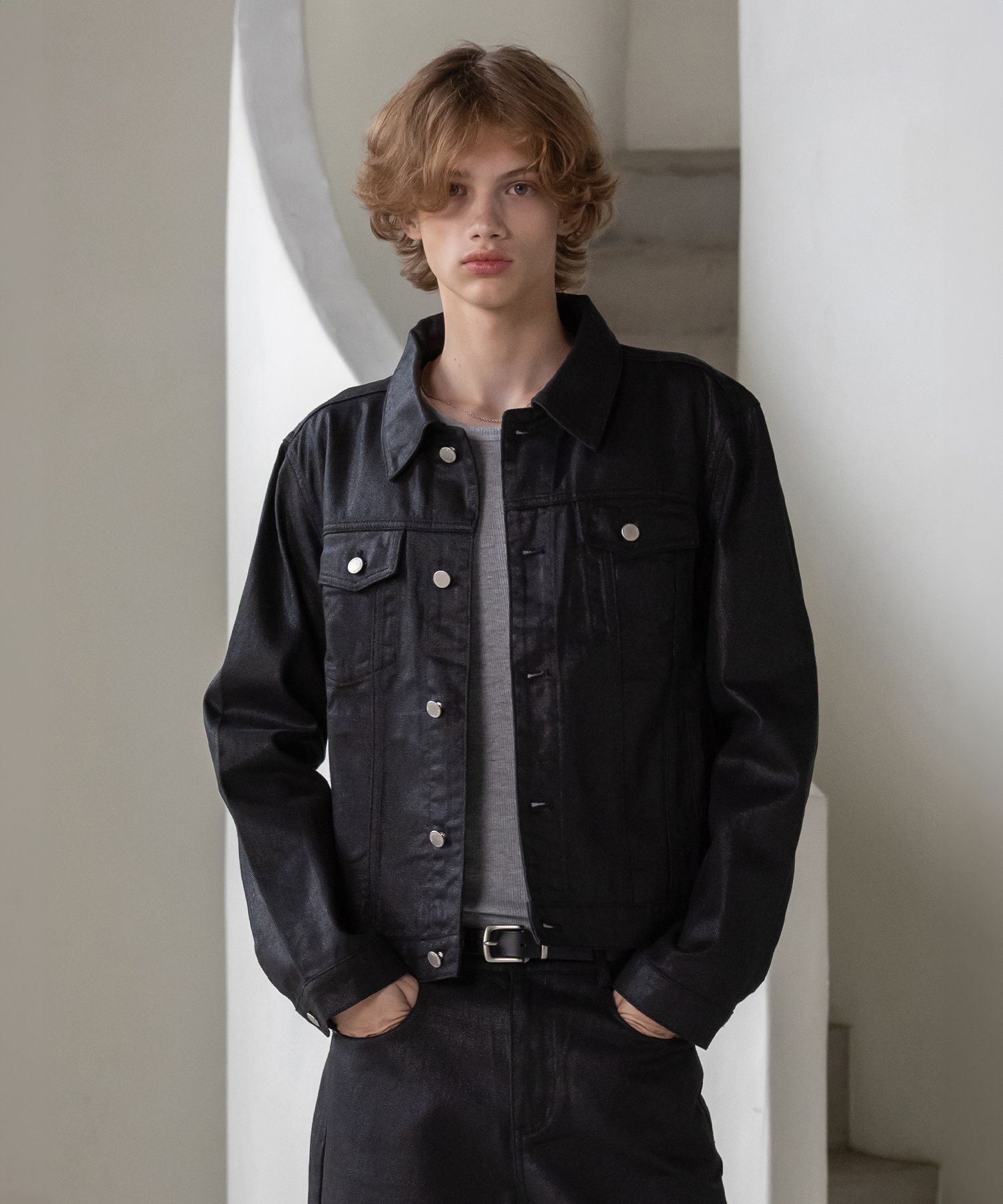 Decoroso コーティングデニムジャケット サイズ1 MUSINSA公式 | DECOROSO ノックスデニムトラッカーセットアップ