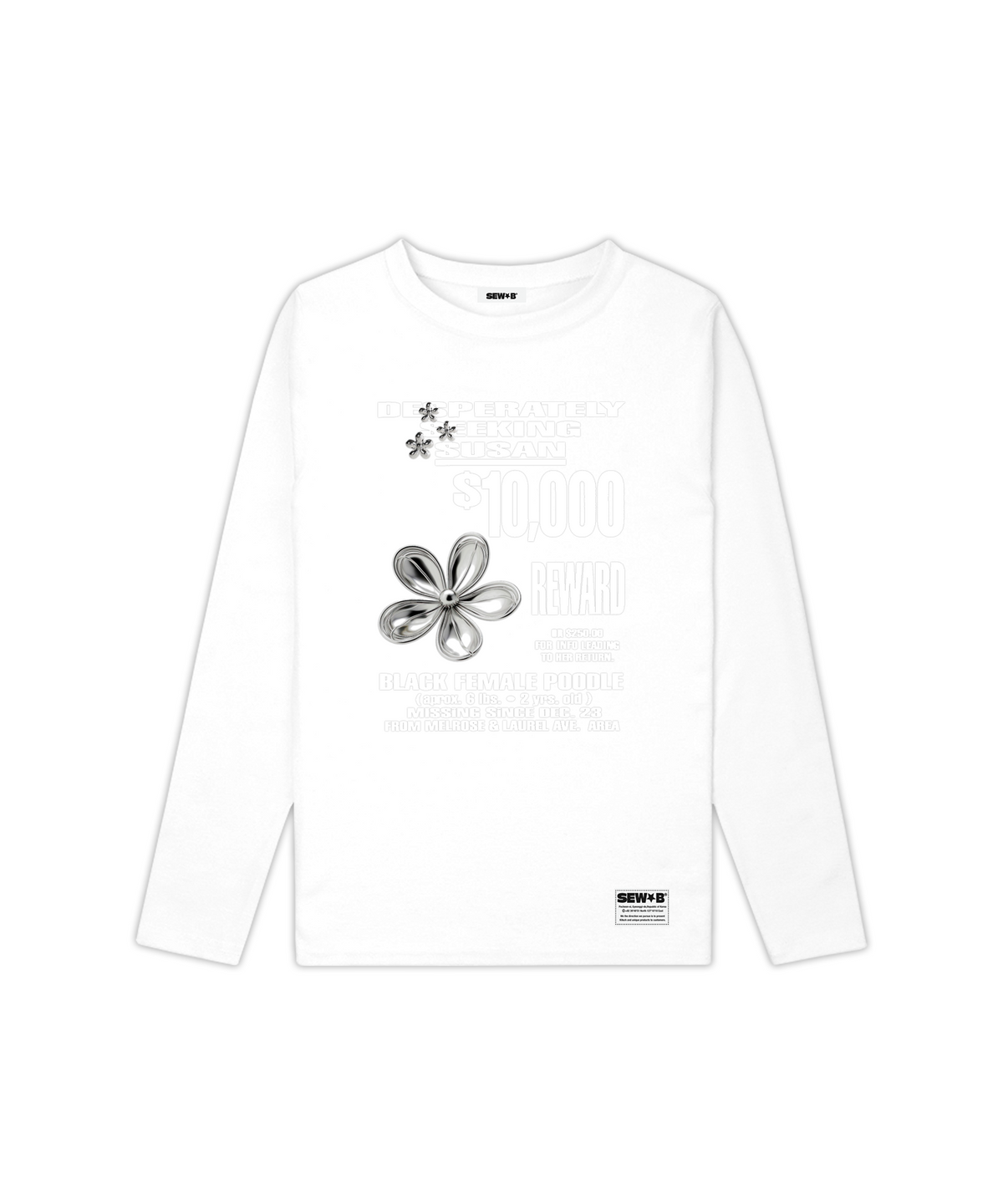 쏘비(SEW-B) 세미크롭 SILVERRR 긴팔티