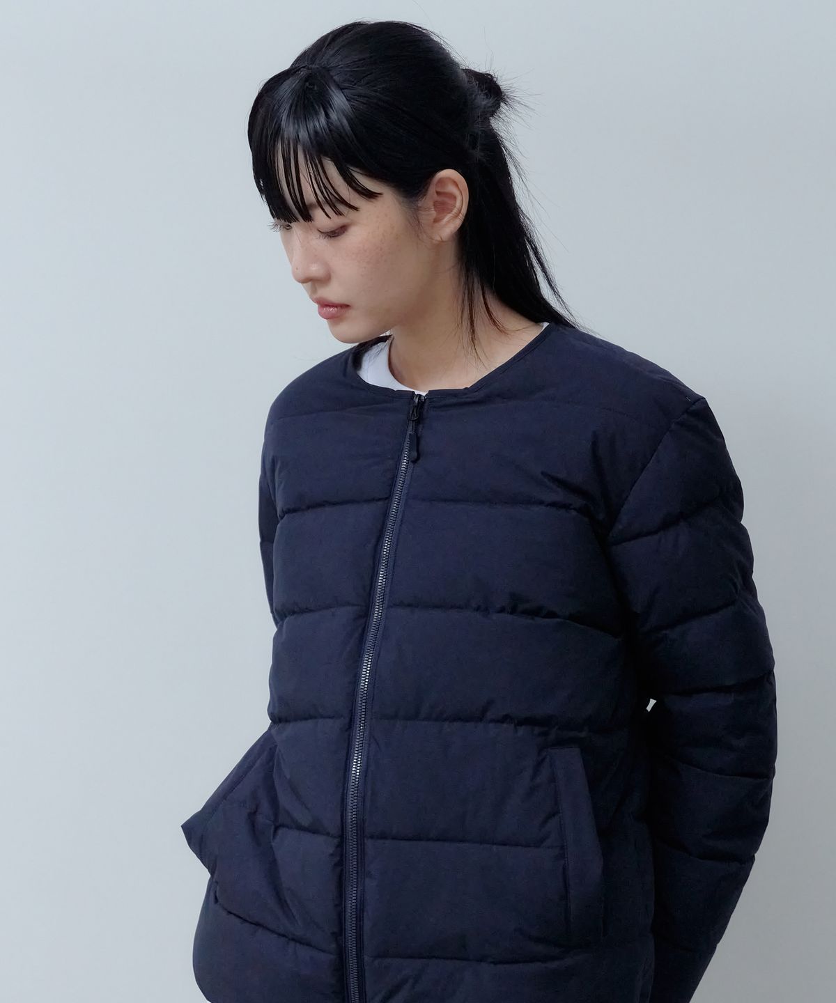 엔티비씨(NTBC) 2Way 라운드 경량 패딩 점퍼