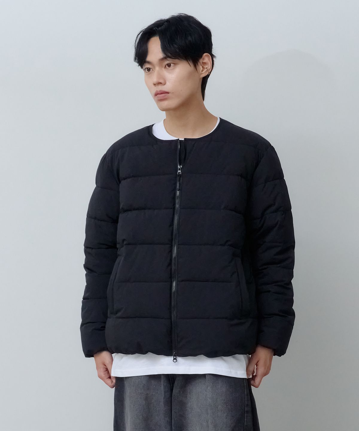엔티비씨(NTBC) 2Way 라운드 경량 패딩 점퍼