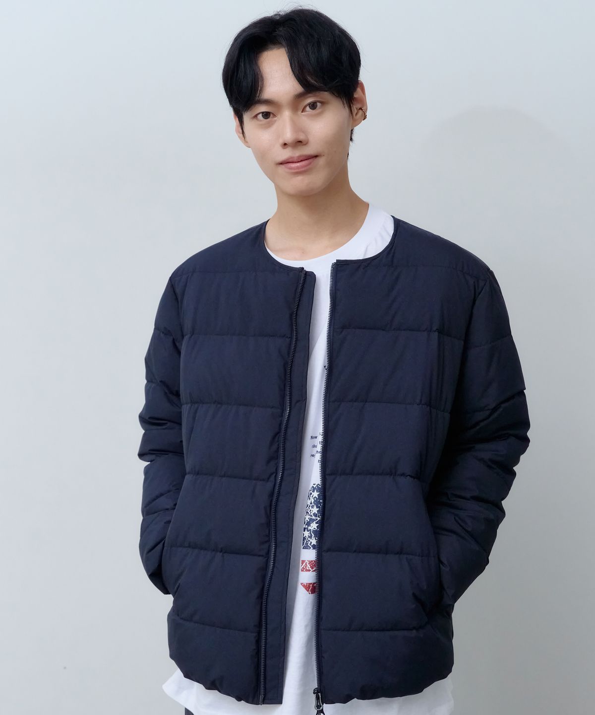 엔티비씨(NTBC) 2Way 라운드 경량 패딩 점퍼