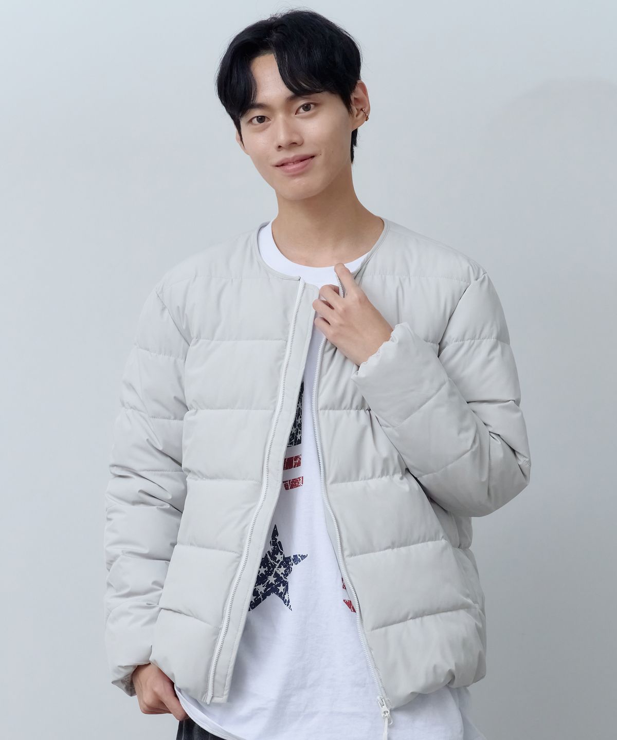 엔티비씨(NTBC) 2Way 라운드 경량 패딩 점퍼