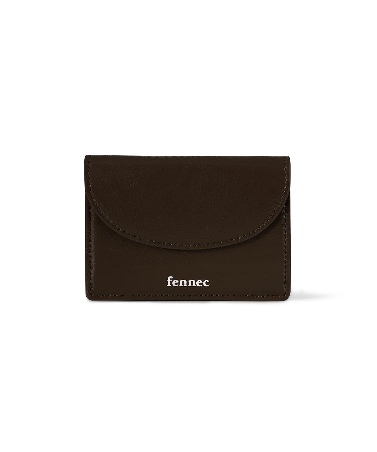 페넥(FENNEC) CRINKLE HALFMOON MINI WALLET - ESPRESSO