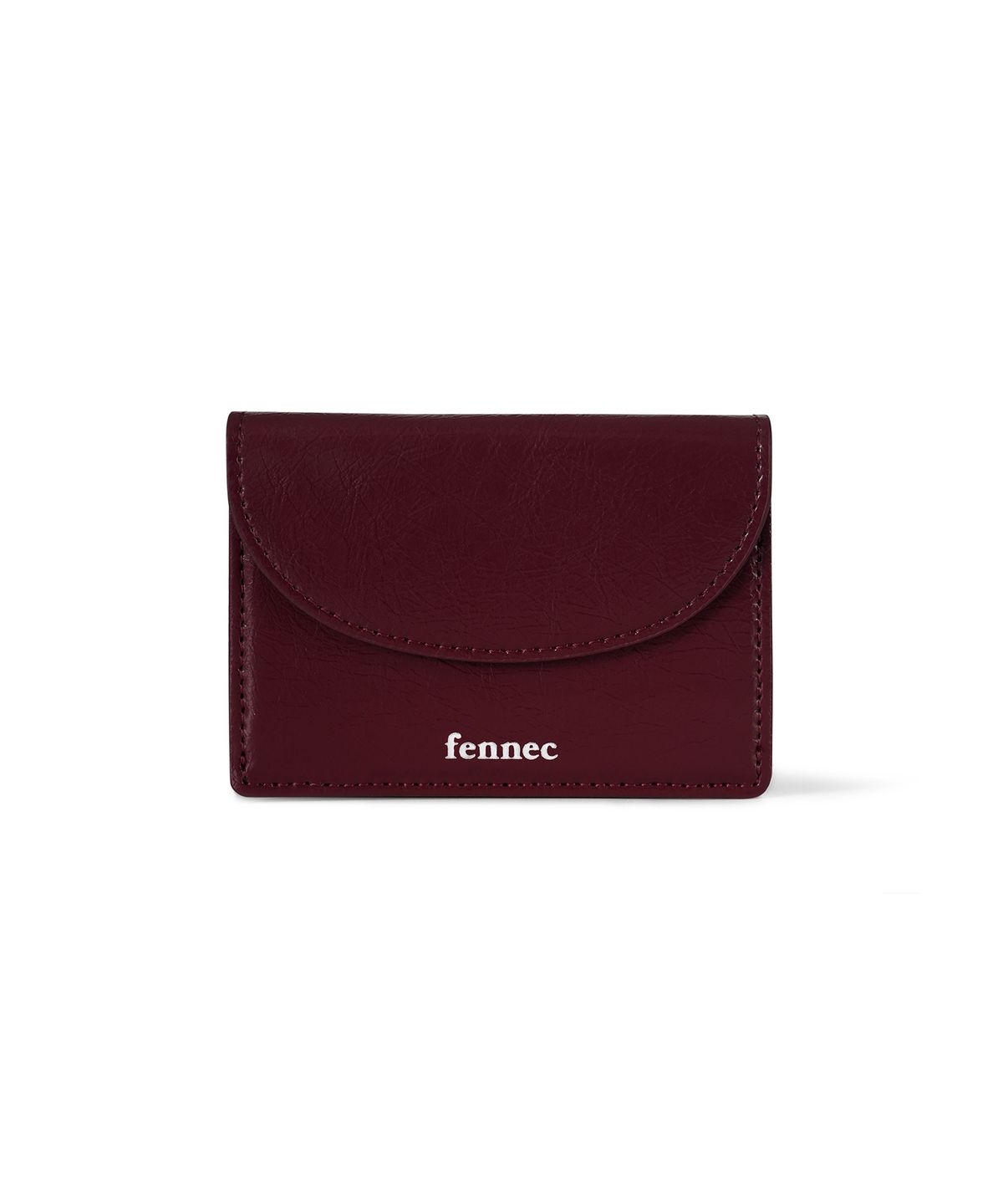 페넥(FENNEC) CRINKLE HALFMOON MINI WALLET - DEEP CHERRY