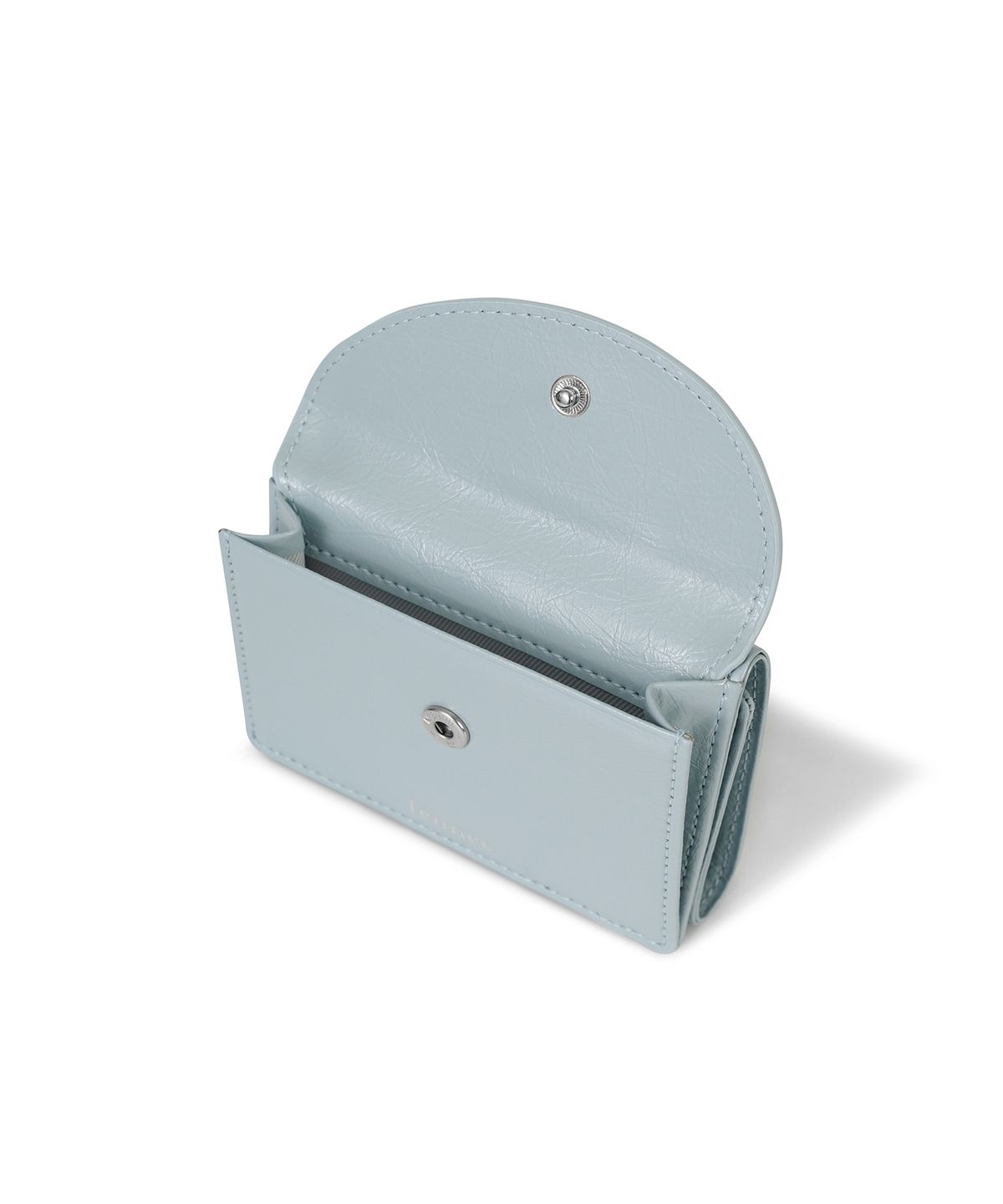 페넥(FENNEC) CRINKLE HALFMOON MINI WALLET - HAZE BLUE