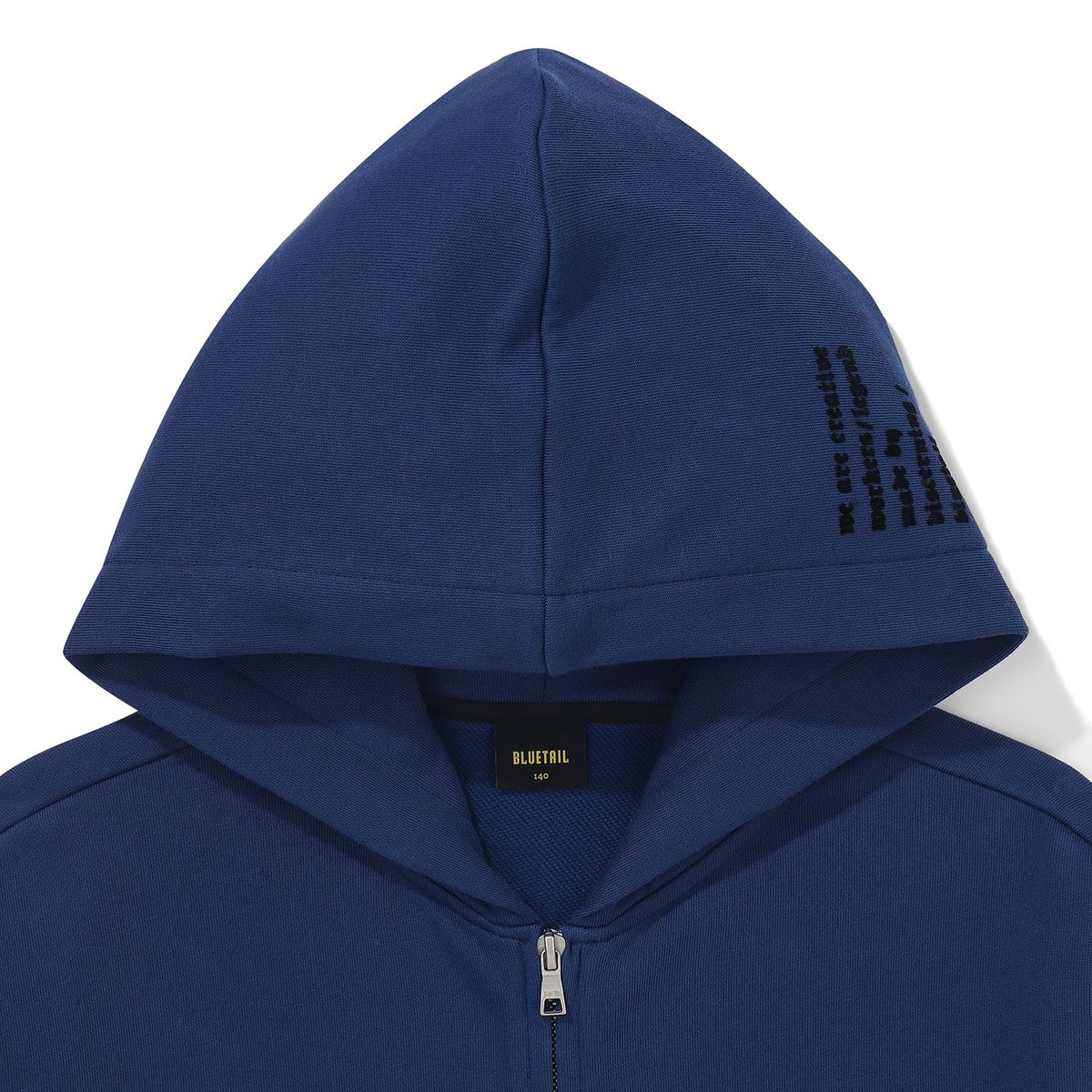 블루테일(BLUETAIL) AZG3JP03BU 블루 배색포켓 후드집업