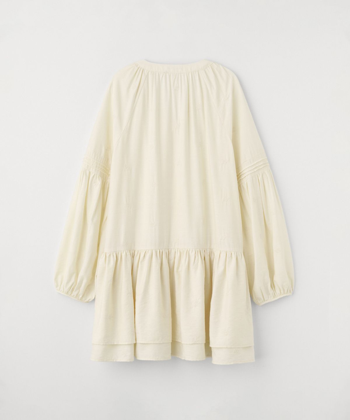 셀리테일즈(CELITAILS) EMBROIDERED PEASANT MINI DRESS_CREAM