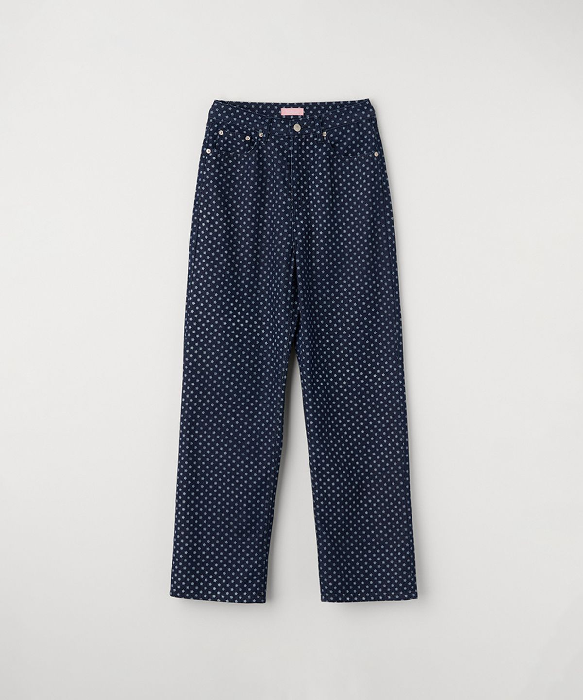 셀리테일즈(CELITAILS) MINI FLOWER PRINT DENIM PANTS_BLUE