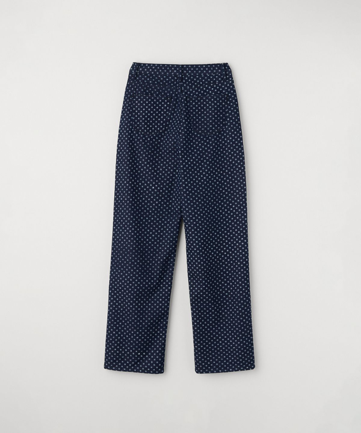 셀리테일즈(CELITAILS) MINI FLOWER PRINT DENIM PANTS_BLUE