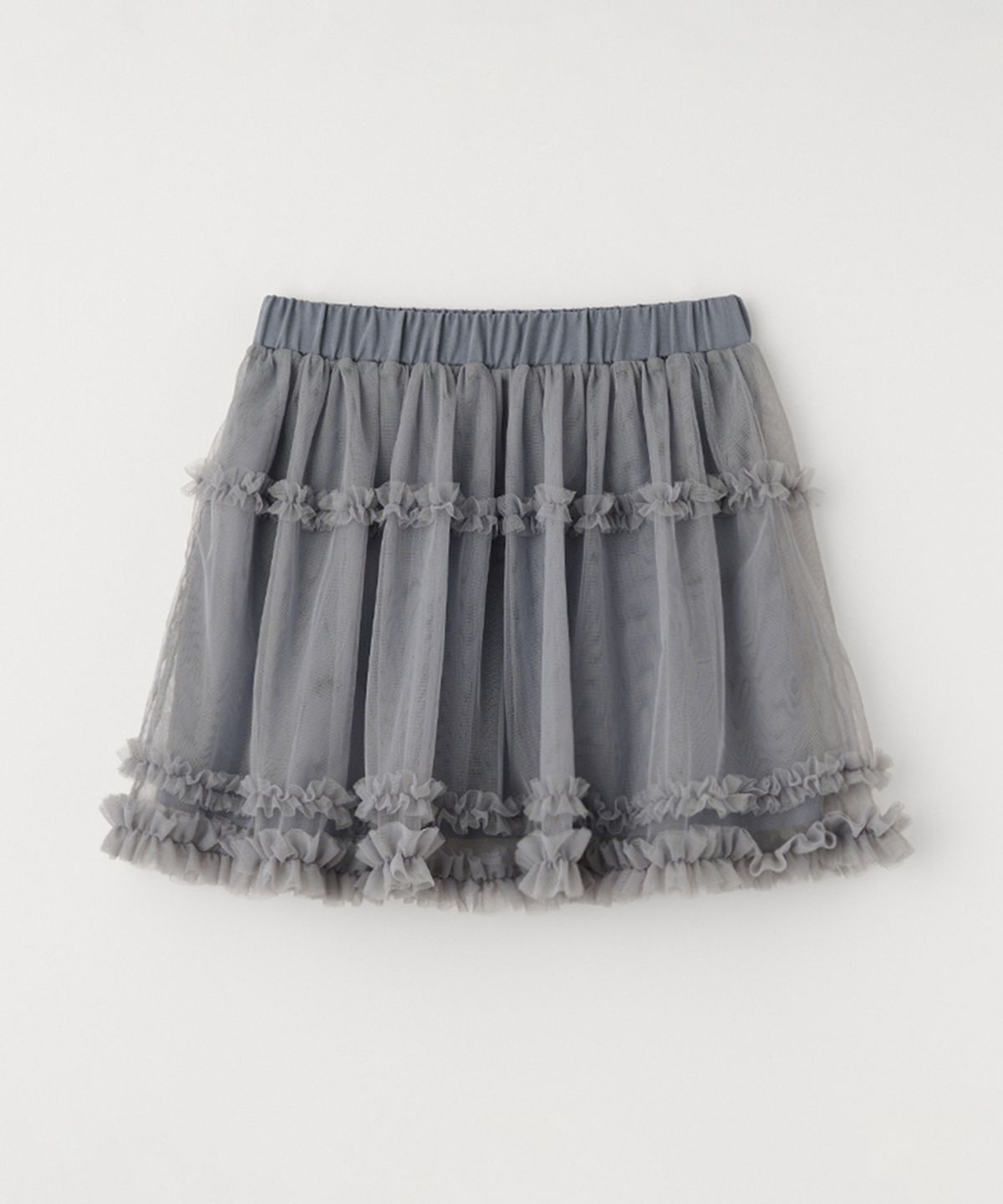 셀리테일즈(CELITAILS) MESH FRILL TUTU SKIRT_CHARCOAL