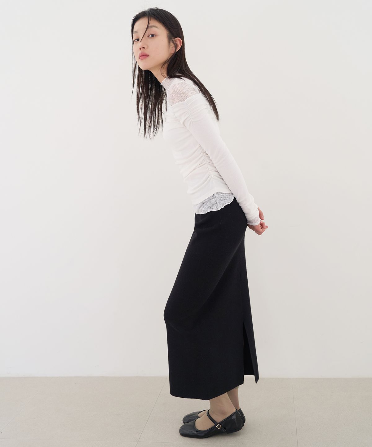 줄리아페페(JULIAPEPE) Maxi Knit Skirt (2color)
