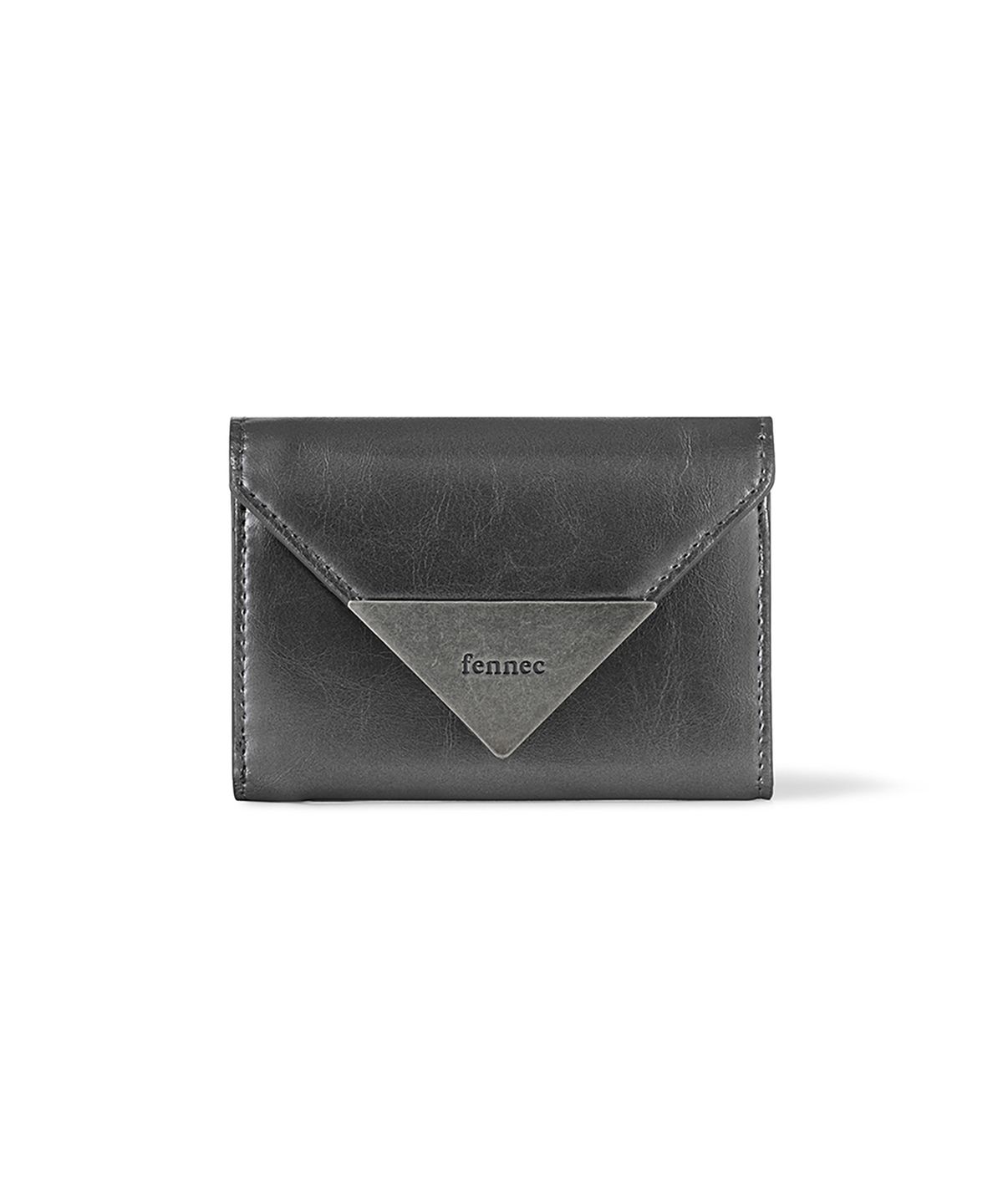 페넥(FENNEC) MATT TRIANGLE WALLET - METAL GREY