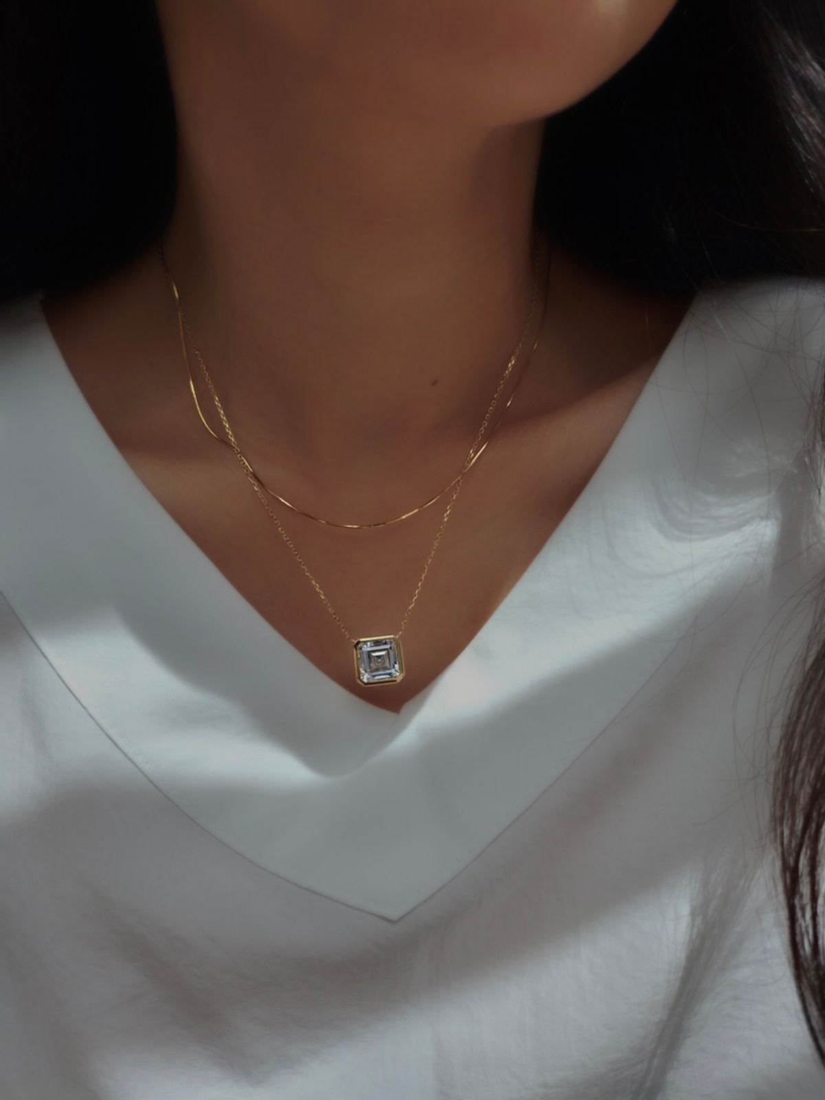 두즈(DOUZE) 4.5캐럿 ASHER CUT Necklace