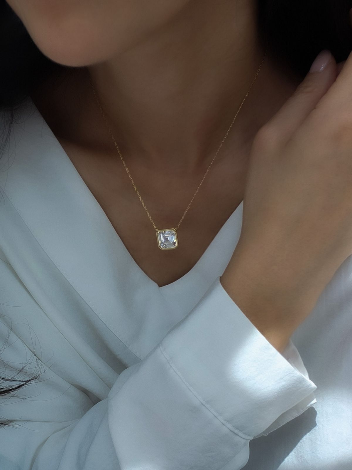 두즈(DOUZE) 4.5캐럿 ASHER CUT Necklace