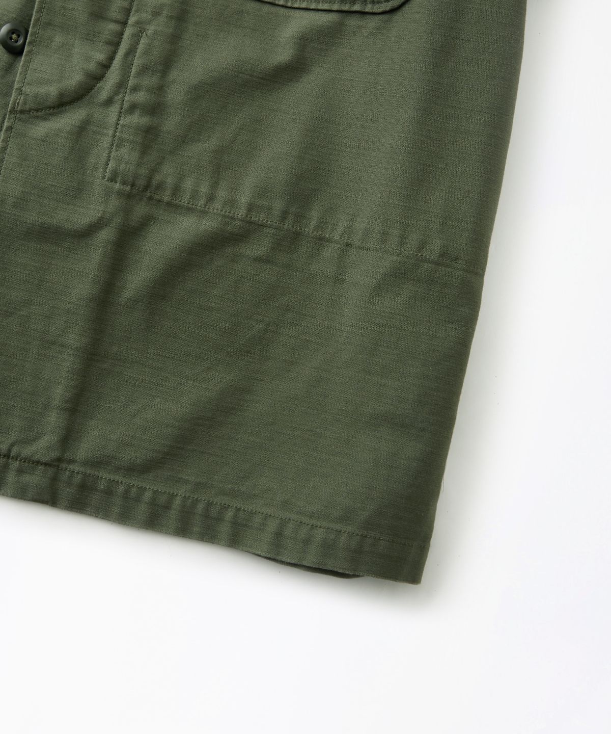 아웃스탠딩(OUTSTANDING) P-56 BACK SATIN JACKET_OLIVE GREEN