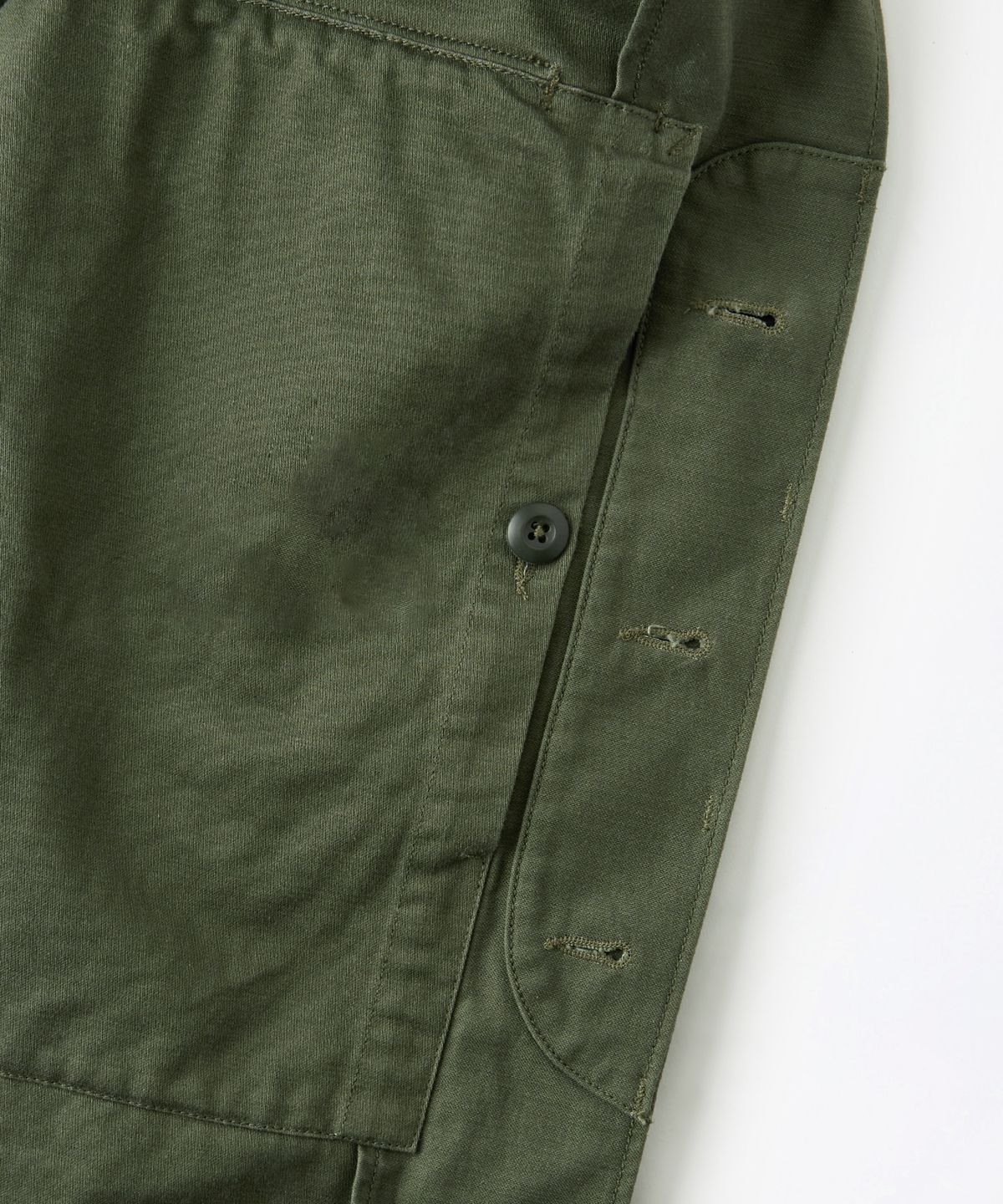 아웃스탠딩(OUTSTANDING) P-56 BACK SATIN JACKET_OLIVE GREEN