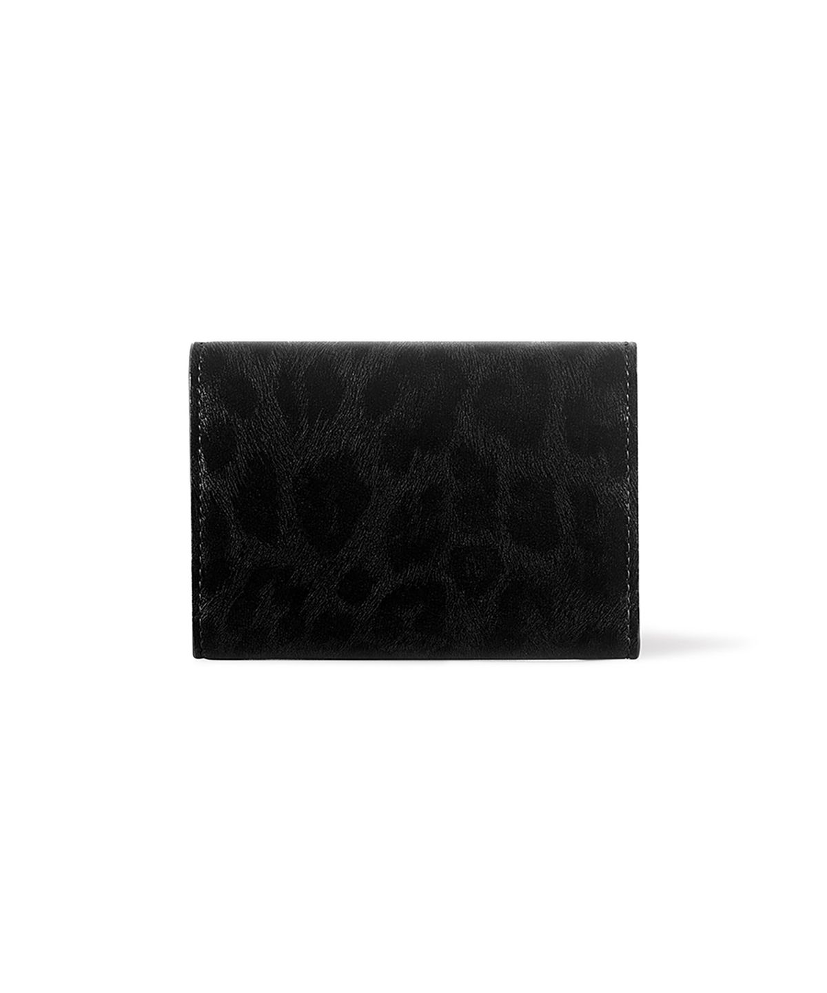 페넥(FENNEC) MATT TRIANGLE WALLET - LEOPARD BLACK
