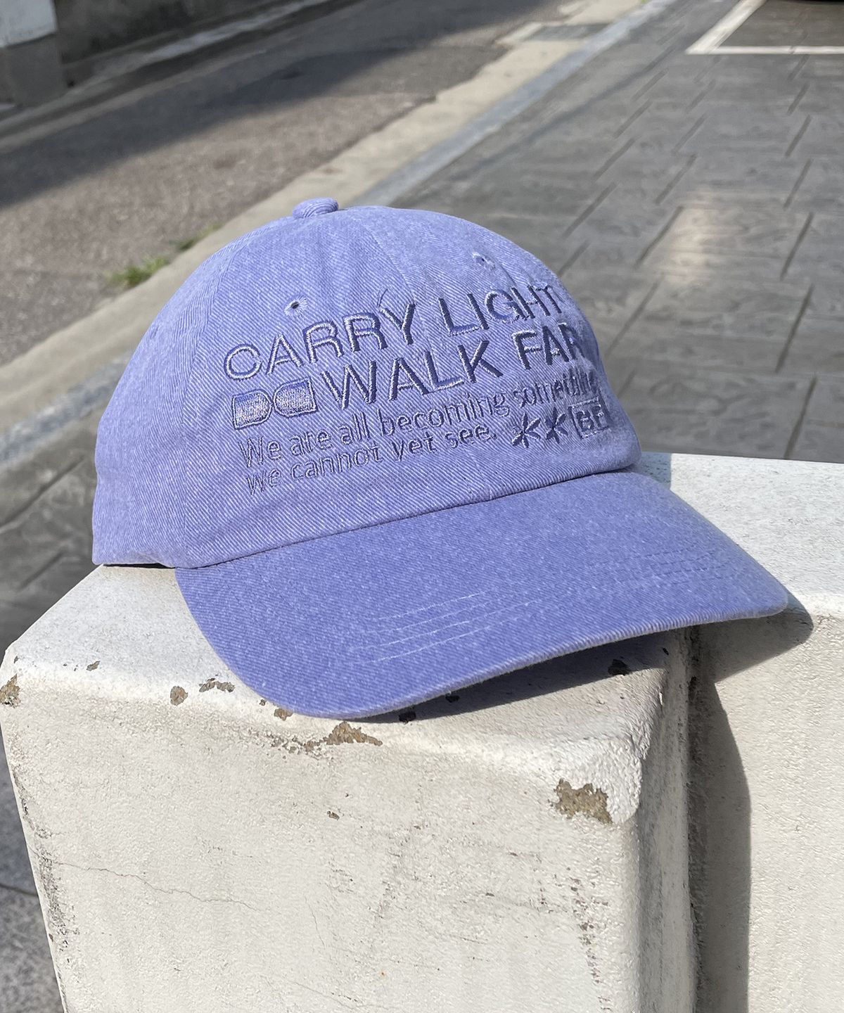 벌룬프렌즈(BALLOON FRIENDS) Carry Light Walk Far 피그먼트 볼캡 라이트 퍼플