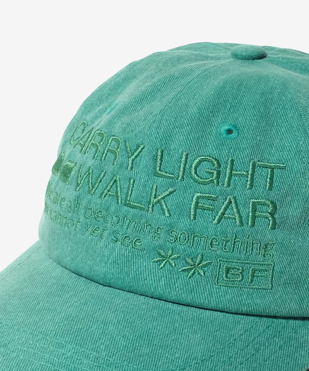 벌룬프렌즈(BALLOON FRIENDS) Carry Light Walk Far 피그먼트 볼캡 그린