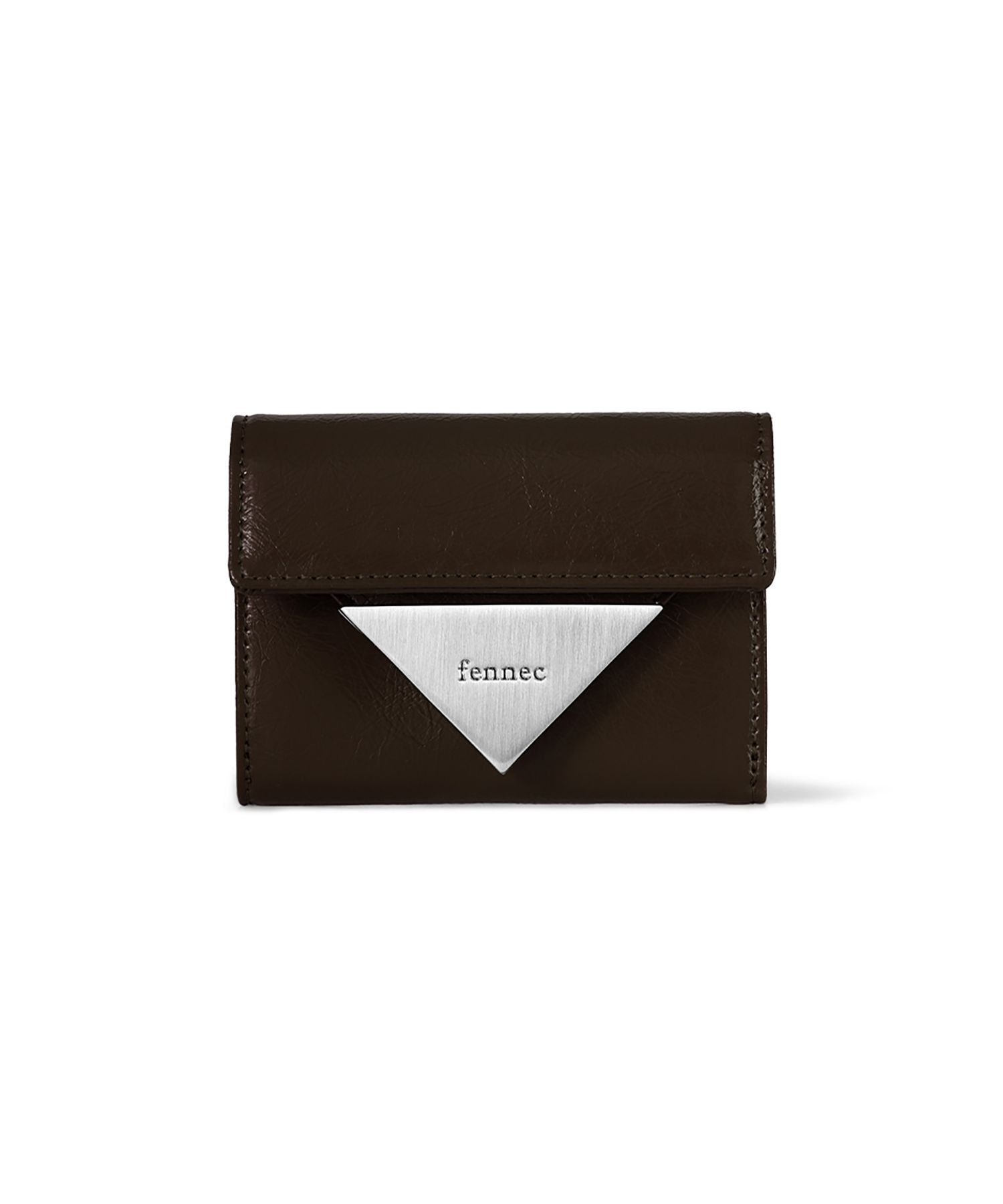 MUSINSA公式 | fennec CRINKLE TRIANGLE DOCO WALLET - ESPRESSO