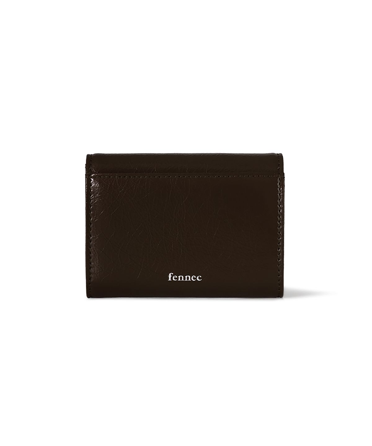 페넥(FENNEC) CRINKLE TRIANGLE DOCO WALLET - ESPRESSO