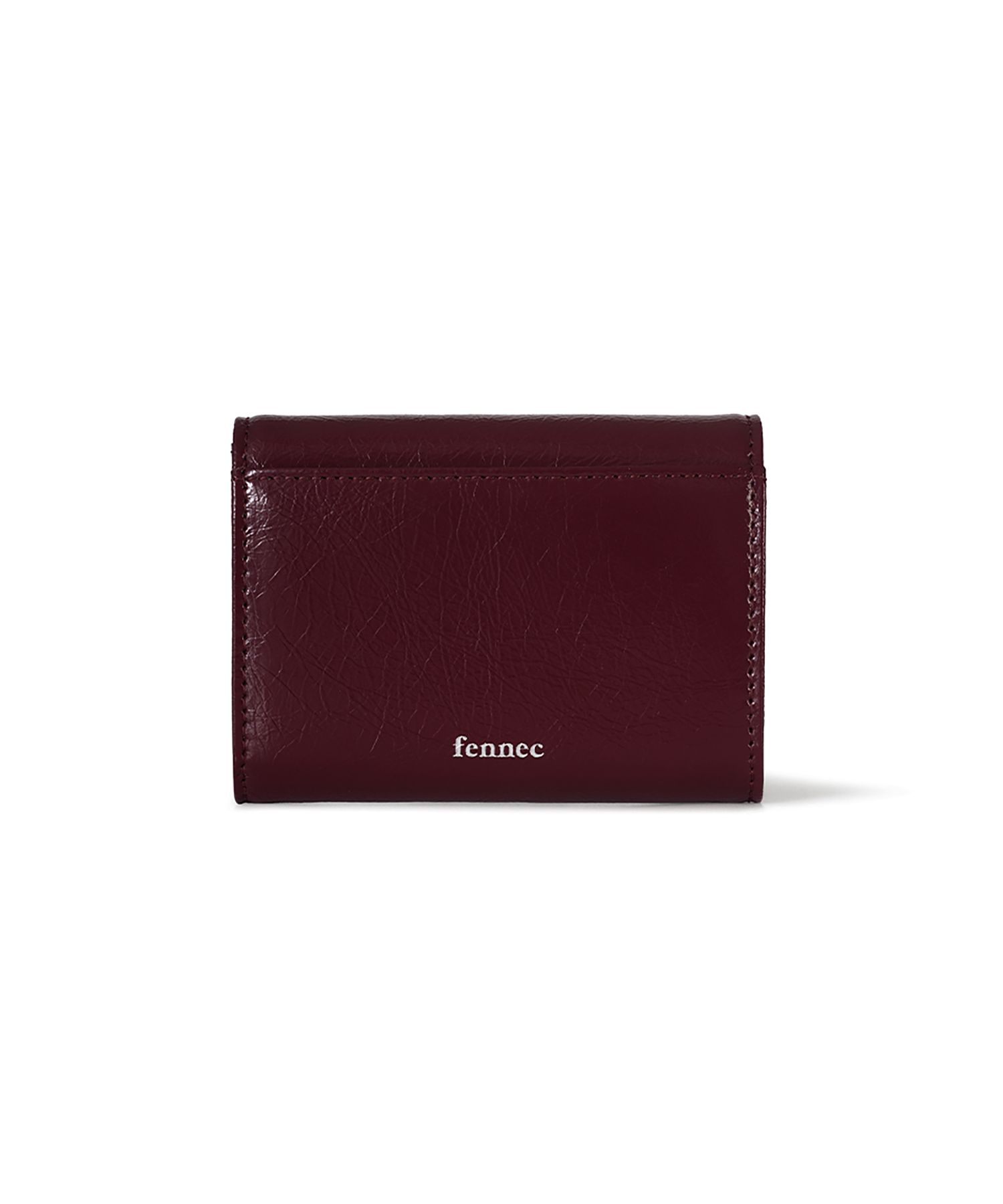 MUSINSA | fennec CRINKLE TRIANGLE DOCO WALLET - DEEP CHERRY