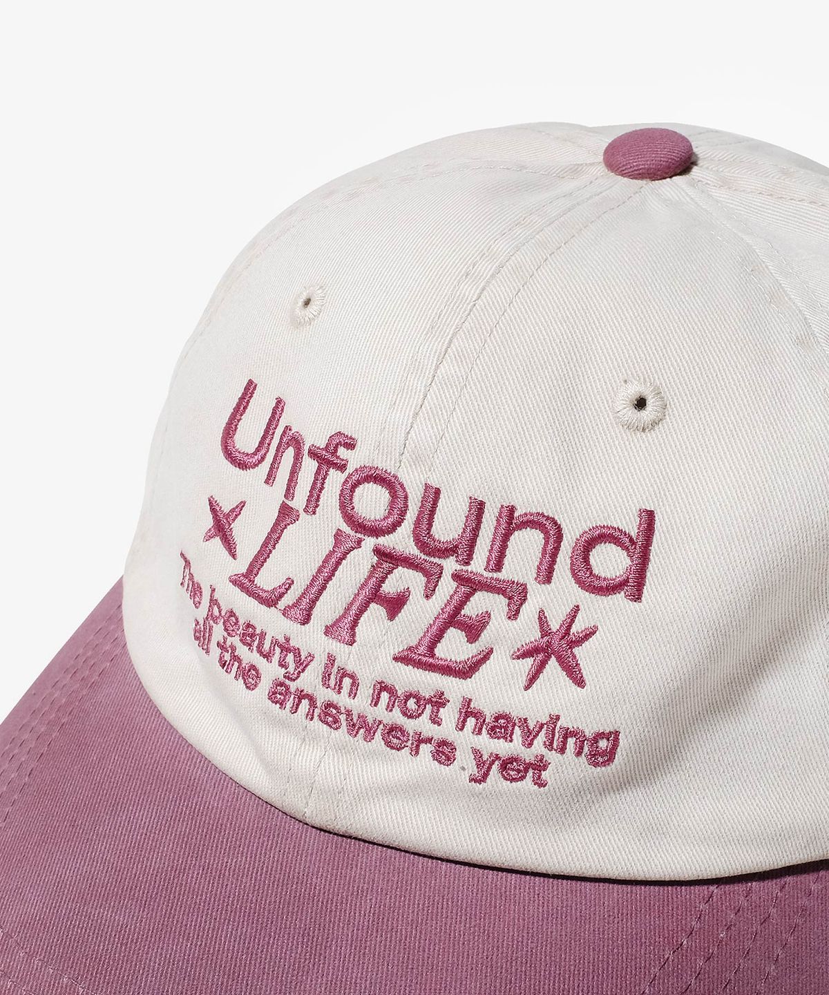 벌룬프렌즈(BALLOON FRIENDS) Unfound Life 투톤 워싱 볼캡 버건디